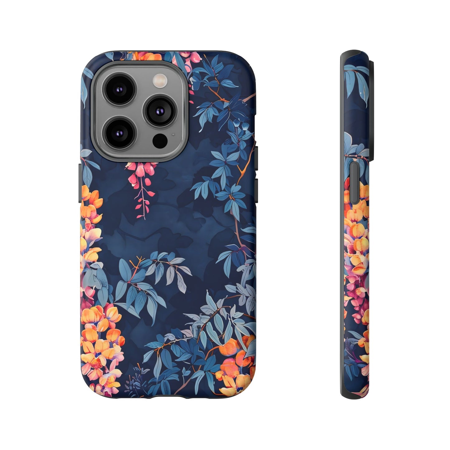 Floral iPhone Case, Tough Phone Cover, Gift for Her, Nature Lover Accessory, Spring Decor, Unique Floral Design
