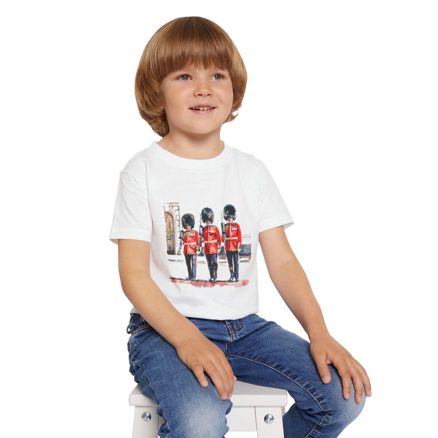 Royal Guard Toddler Tee - Cute Children’s T-Shirt with British Soldiers Design