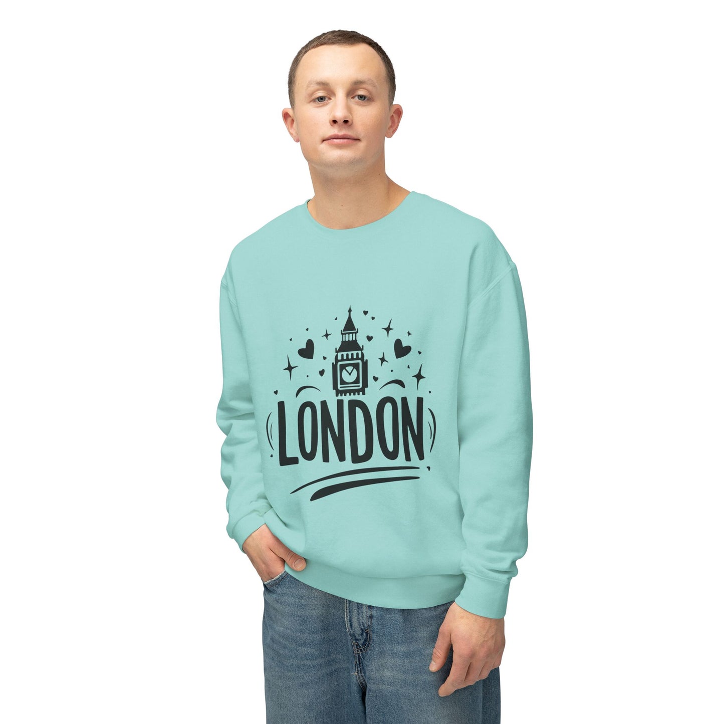 Unisex Lightweight Crewneck Sweatshirt - Love London