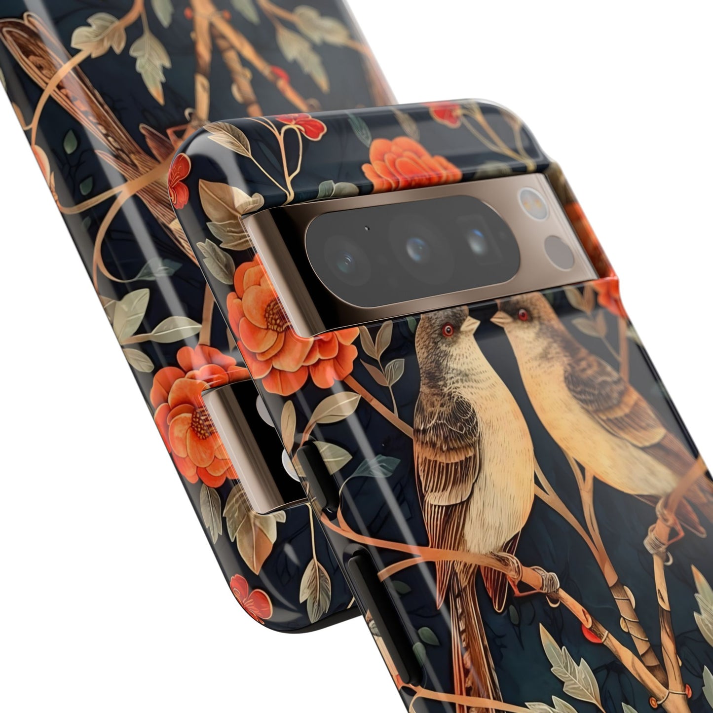 Birds & Blooms Phone Case | Floral Tough Phone Cover, Gift for Nature Lovers, Stylish and Durable, Unique Phone Accessory, Protective Case