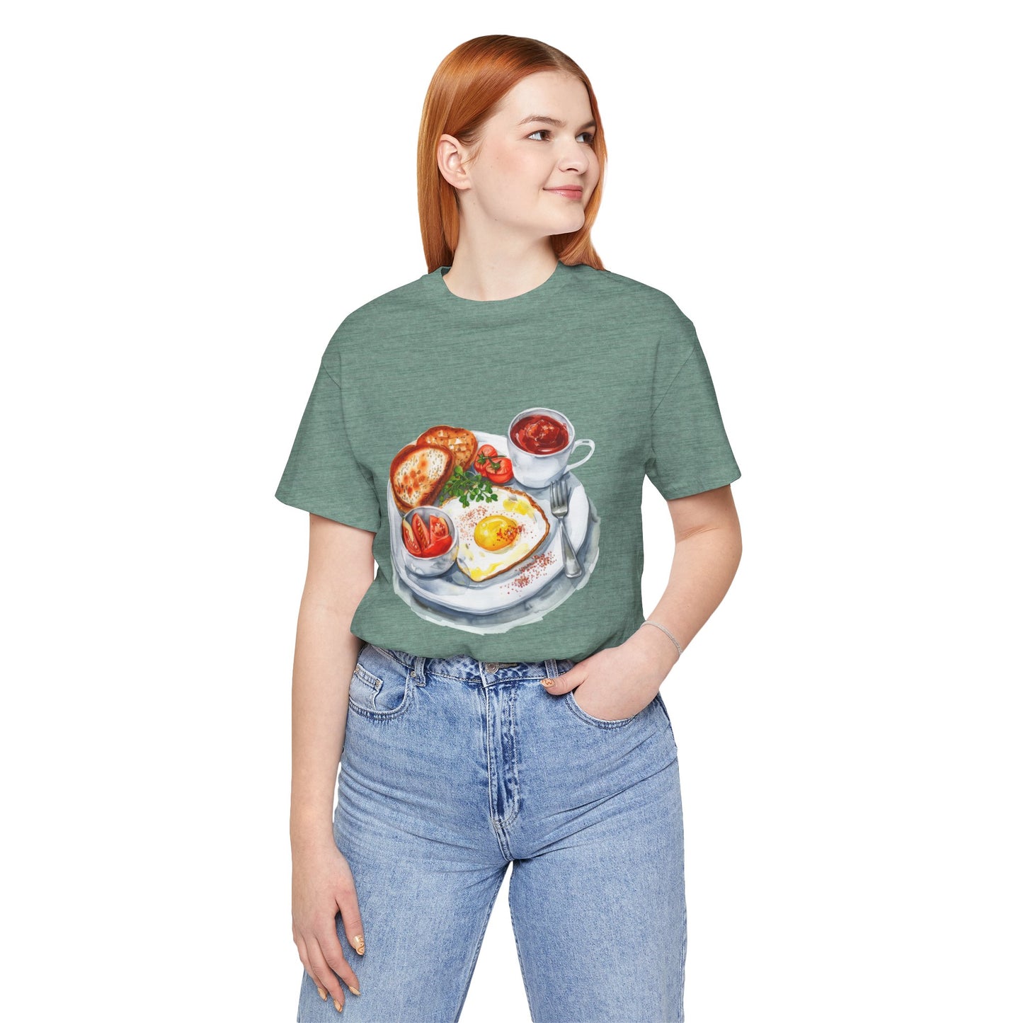 Unisex Jersey Short Sleeve Tee - From Pies to Puddings - Classic British Dishes