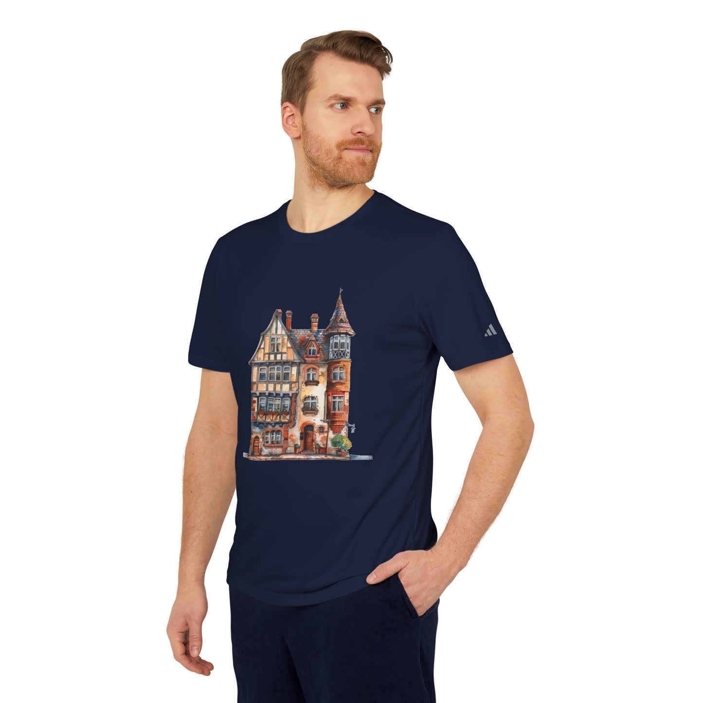 adidas Unisex Sport T-shirt - Classic British Abode - Where Tradition Meets Comfort
