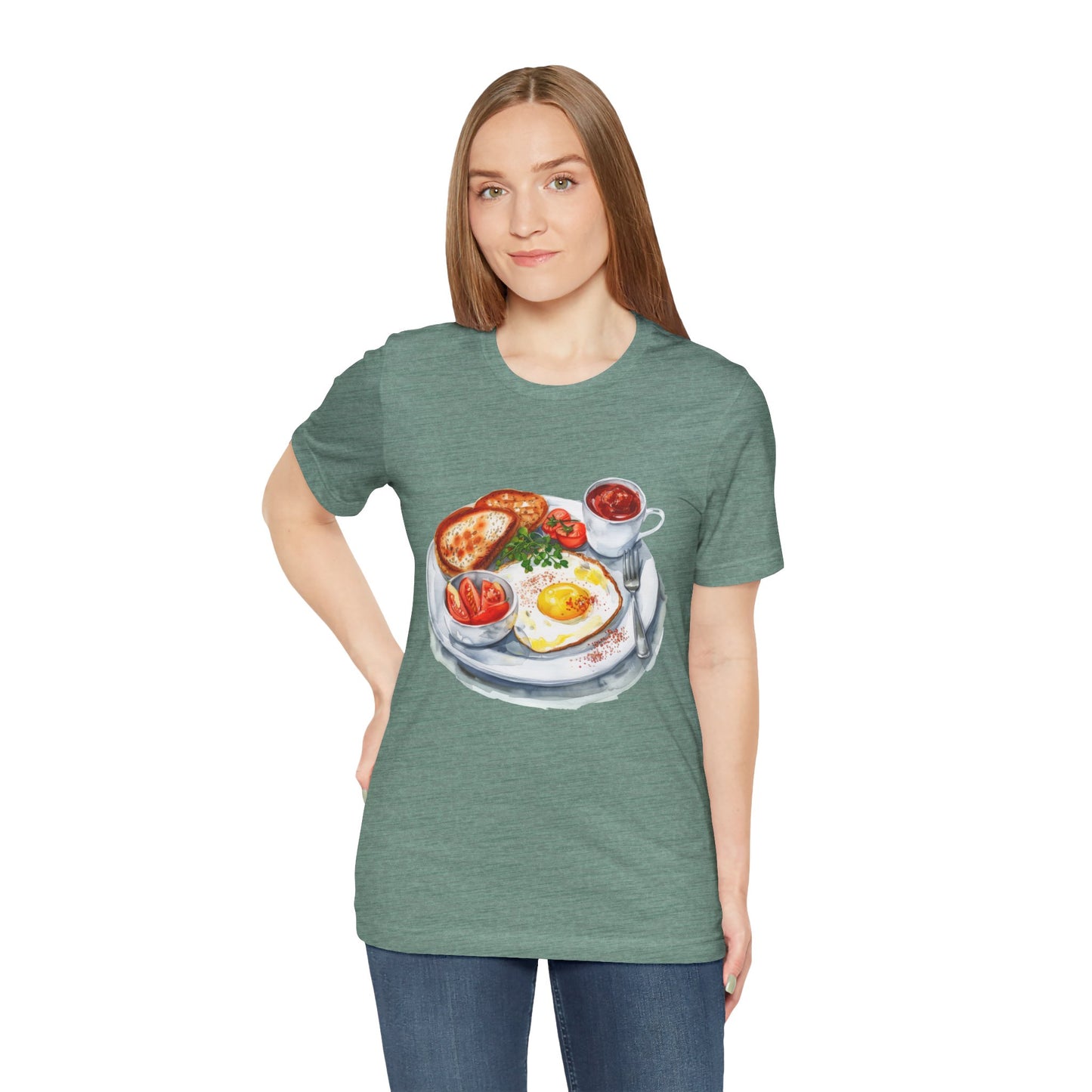 Unisex Jersey Short Sleeve Tee - From Pies to Puddings - Classic British Dishes