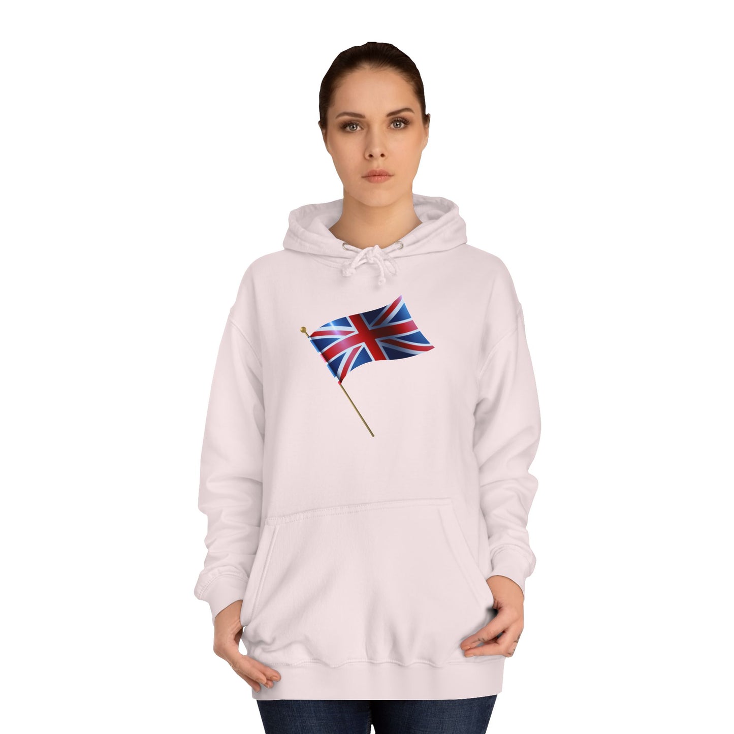 Unisex College Hoodie - Flying the Flag - The British Union Jack