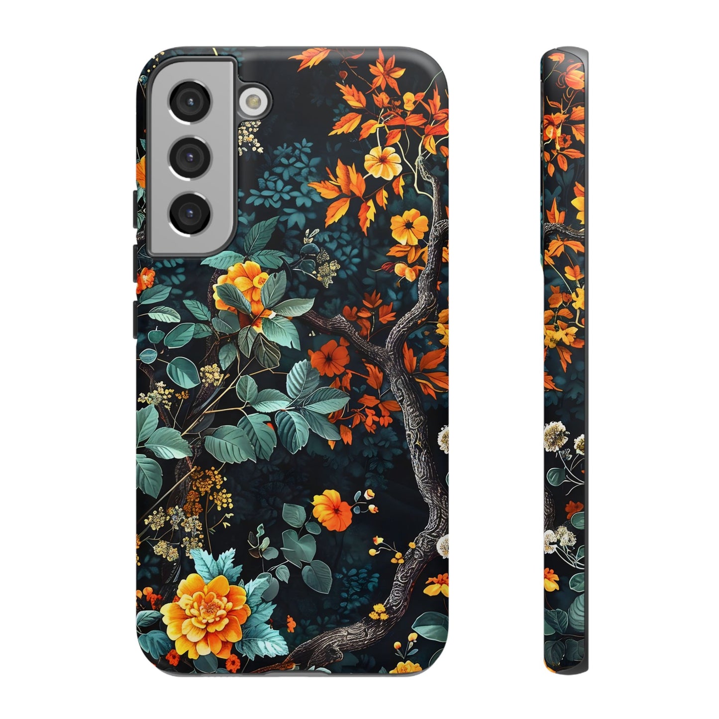 Floral Phone Case | Tough Cases, Protective Cover, Gift for Her, Autumn Vibes, Floral Phone Accessory, Unique Design