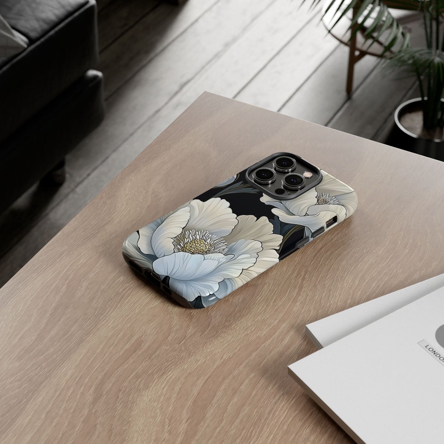 Floral Phone Case, Tough Cases for Women, Stylish Phone Cover, Floral Design Phone Protector, Nature Inspired Tech Accessories