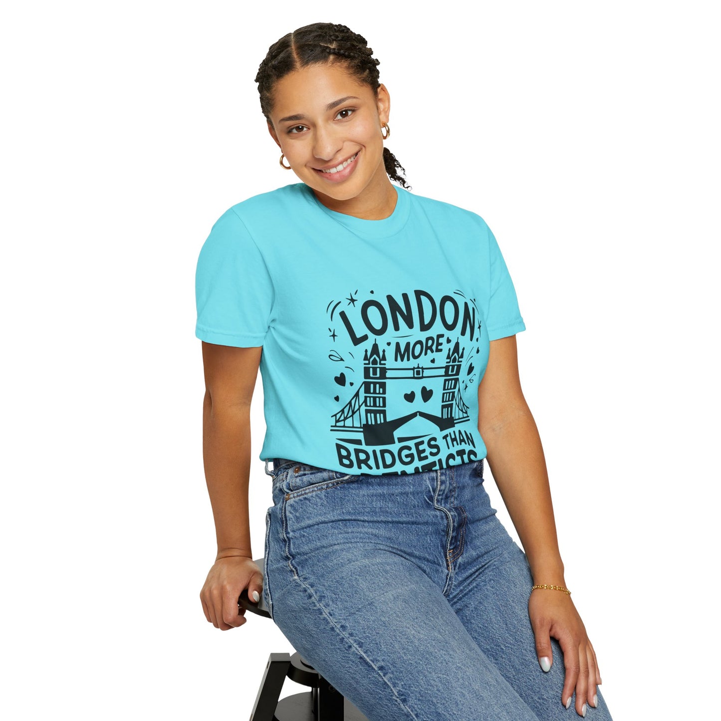 Unisex Garment-Dyed T-shirt - London is having more Bridges
