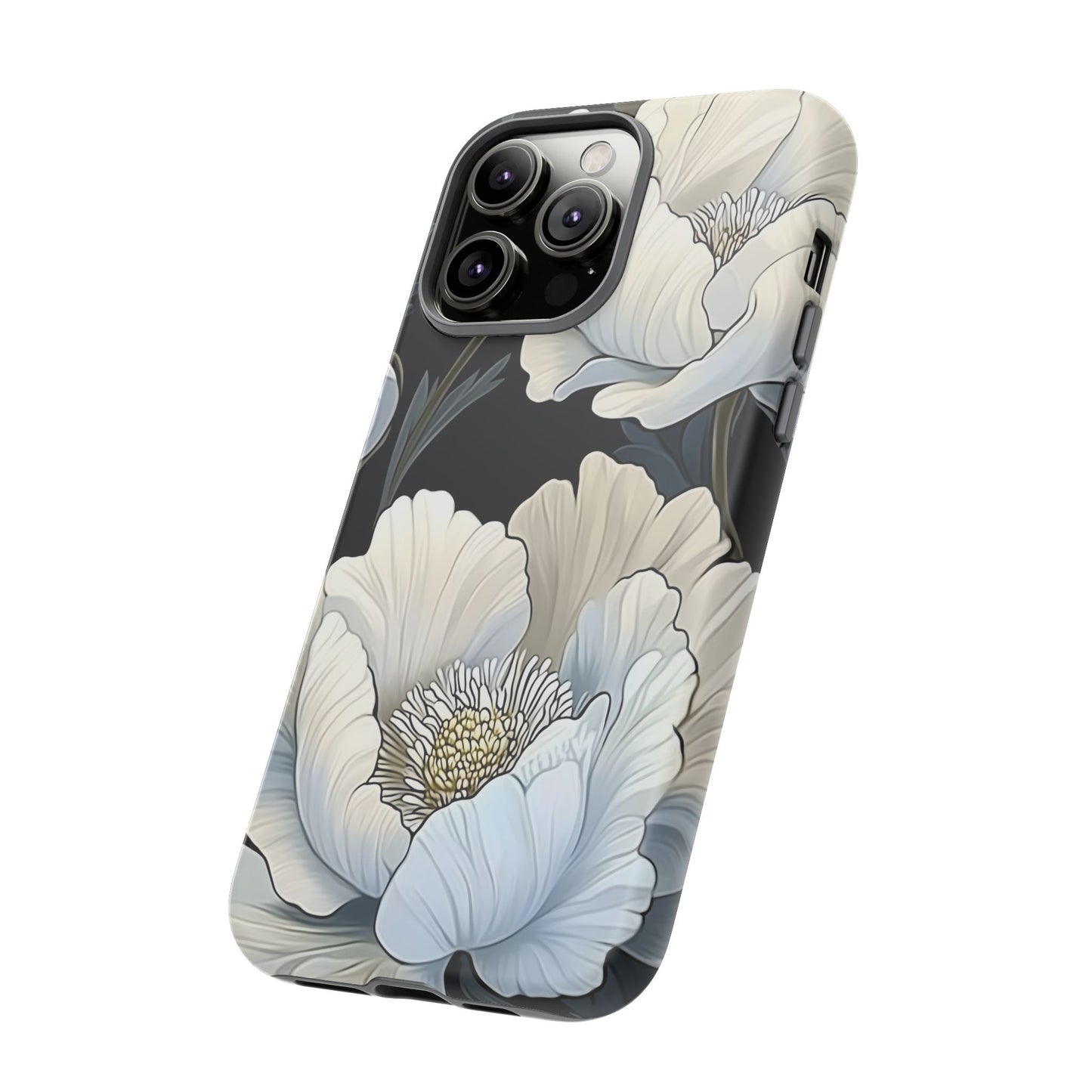 Floral Phone Case, Tough Cases for Women, Stylish Phone Cover, Floral Design Phone Protector, Nature Inspired Tech Accessories