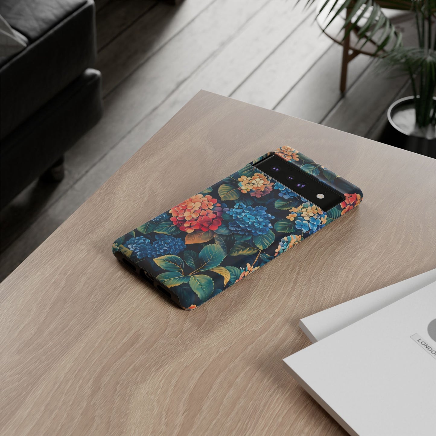 Floral Tough Phone Case, Durable Smartphone Cover, Flower Design, Gift for Her, Stylish Protection