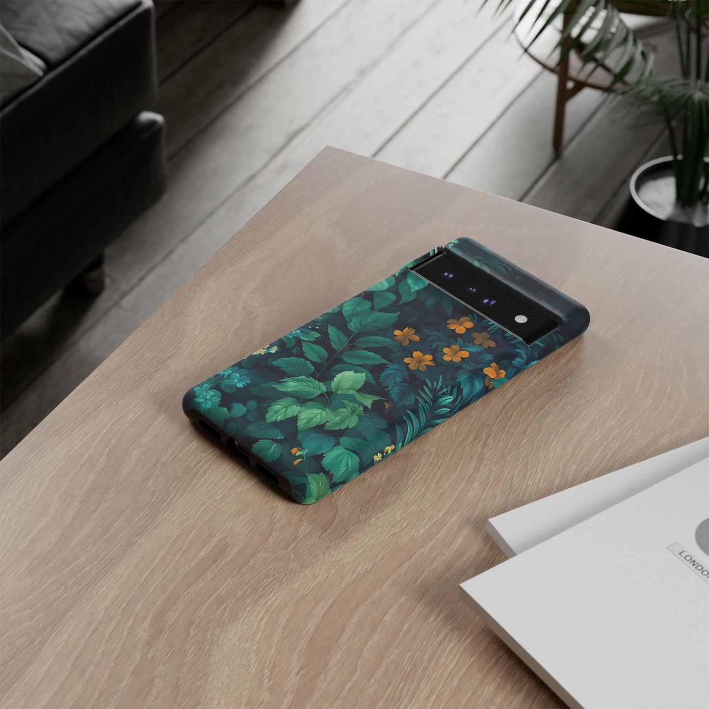 Tough Floral Phone Case, Floral Phone Cover, Nature-Inspired Phone Protector, Greenery Mobile Case, Eco-Friendly Gift Ideas