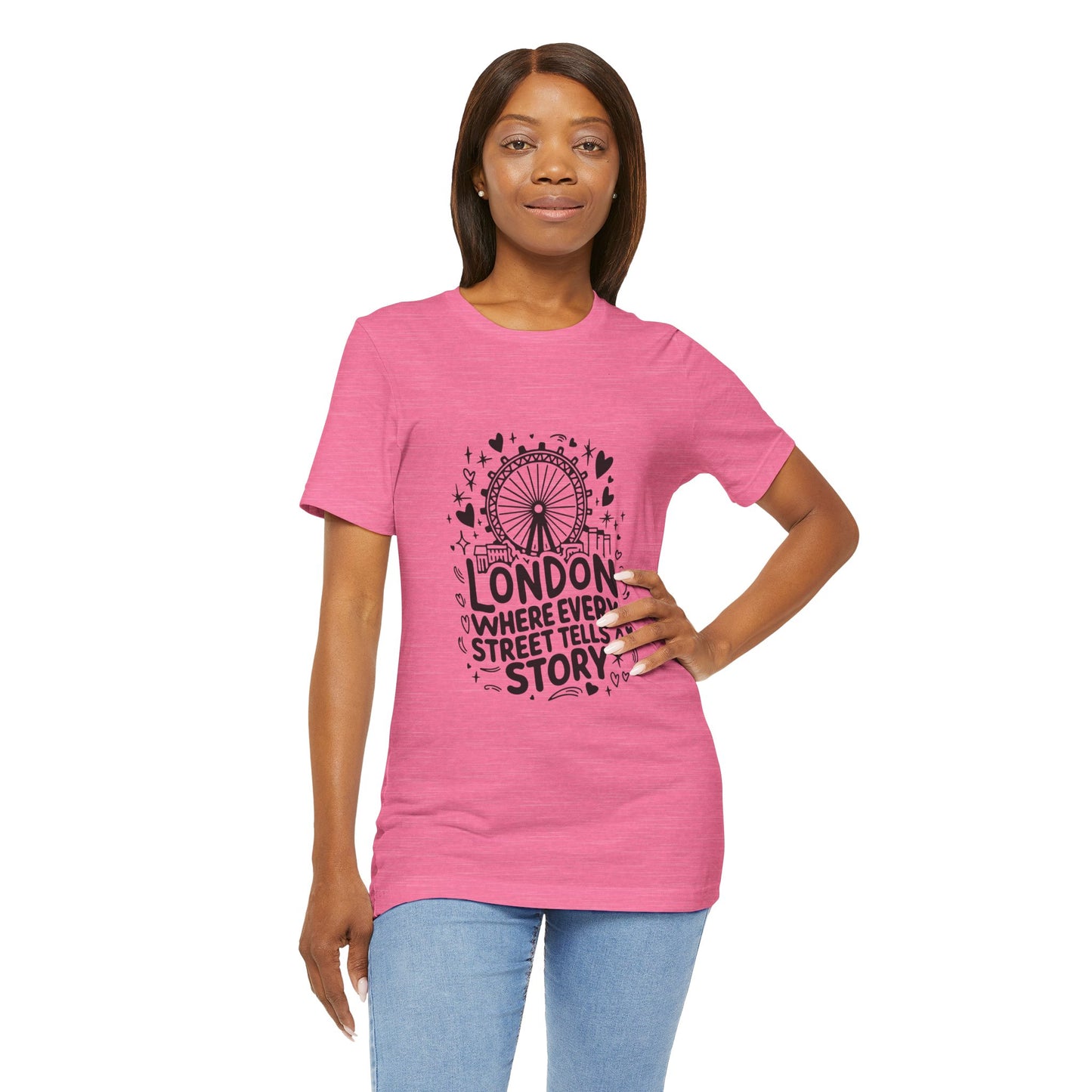 Unisex Jersey Short Sleeve Tee - London's Story Telling Street