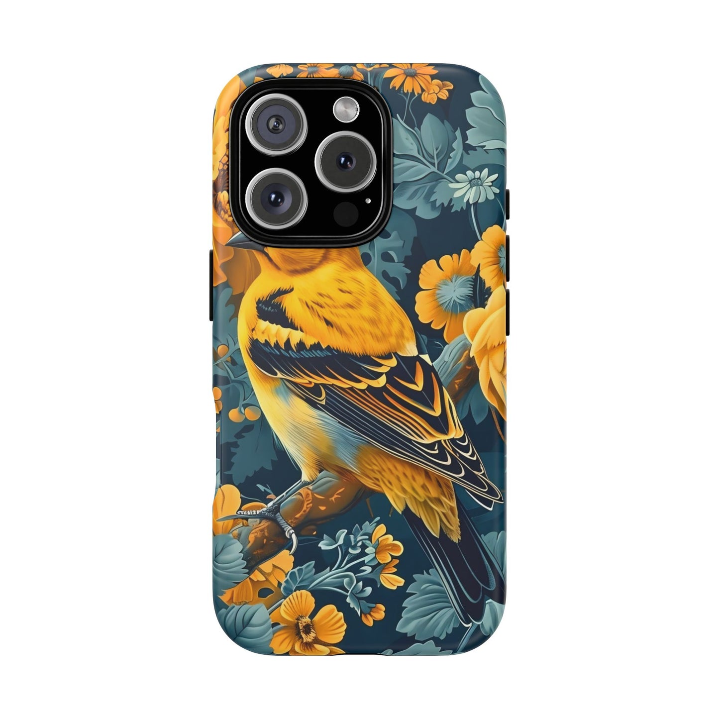Colorful Bird Phone Case, Tough Phone Cover, Floral Phone Accessories, Nature Lover Gift, Unique Smartphone Case, Birthday Present