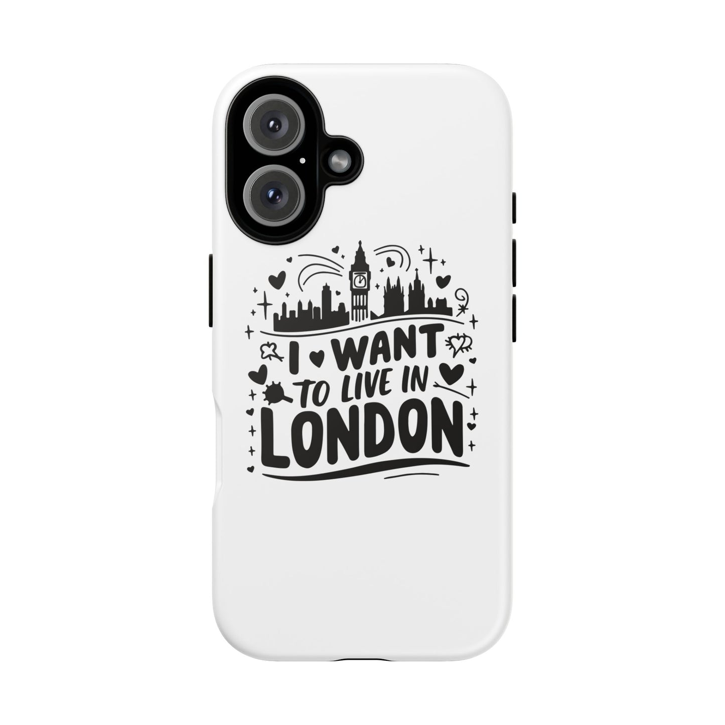 London City iPhone Case, Tough Phone Cover, Travel Gift, London Souvenir, Adventure Accessory, Wanderlust Decor