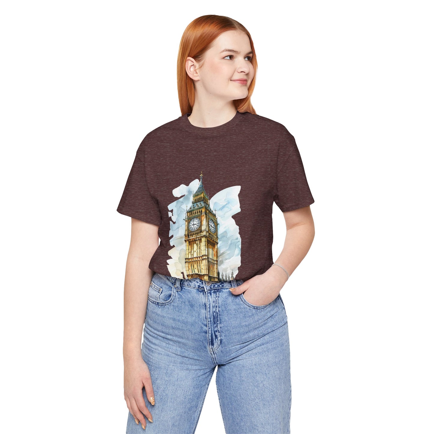 Unisex Jersey Short Sleeve Tee - Iconic Big Ben Clock Tower Design - London Landmark