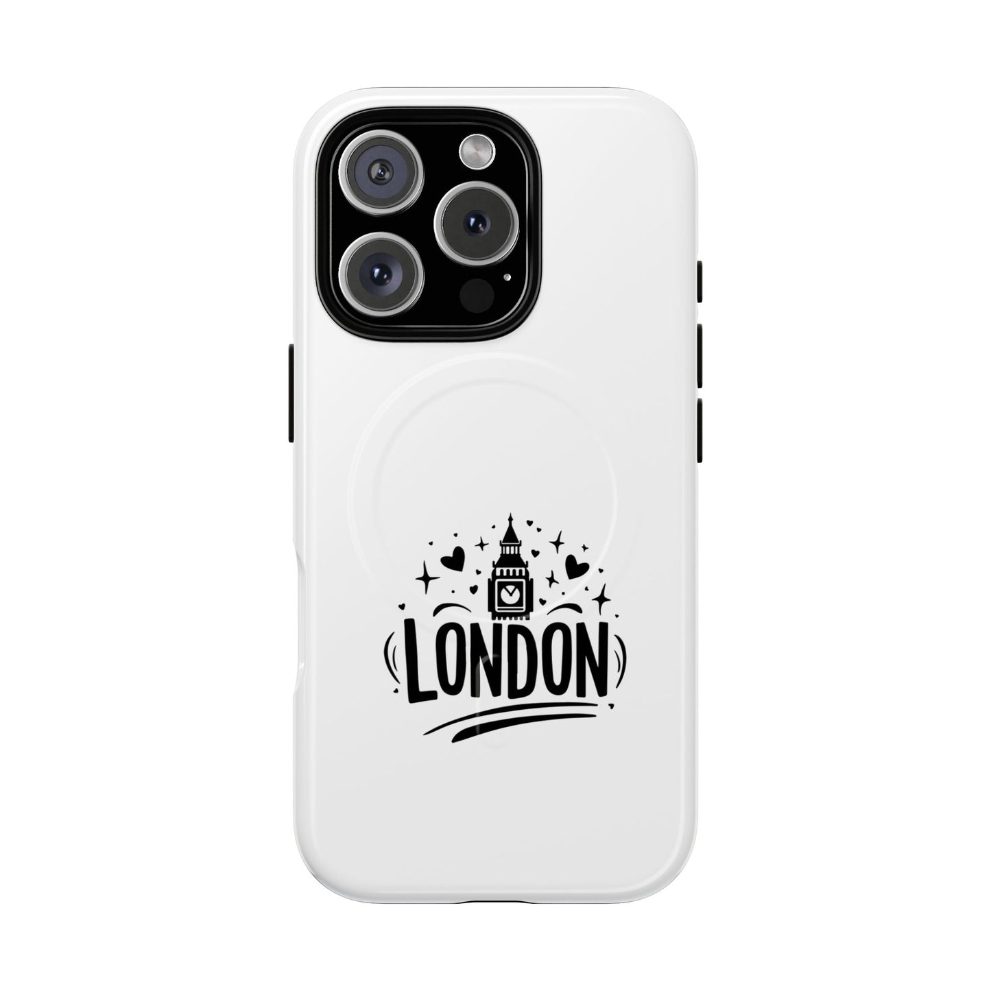 Stylish London-themed Magnetic Phone Case - Durable Protection, Perfect Gift, Unique Design, Travel Accessory, Personalized Cell Cover