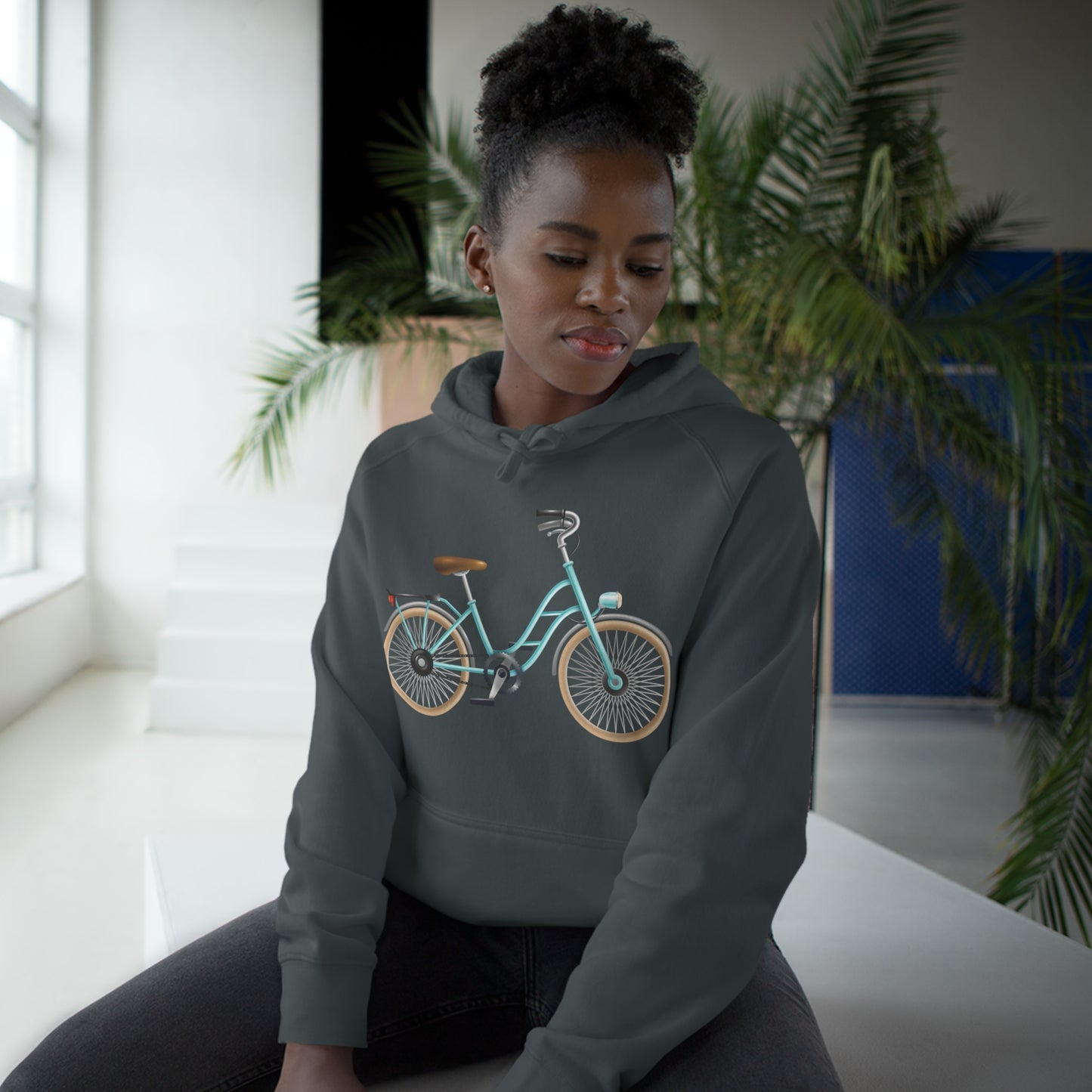 Form-fitting Unisex Hoodie - Classic British Bicycle