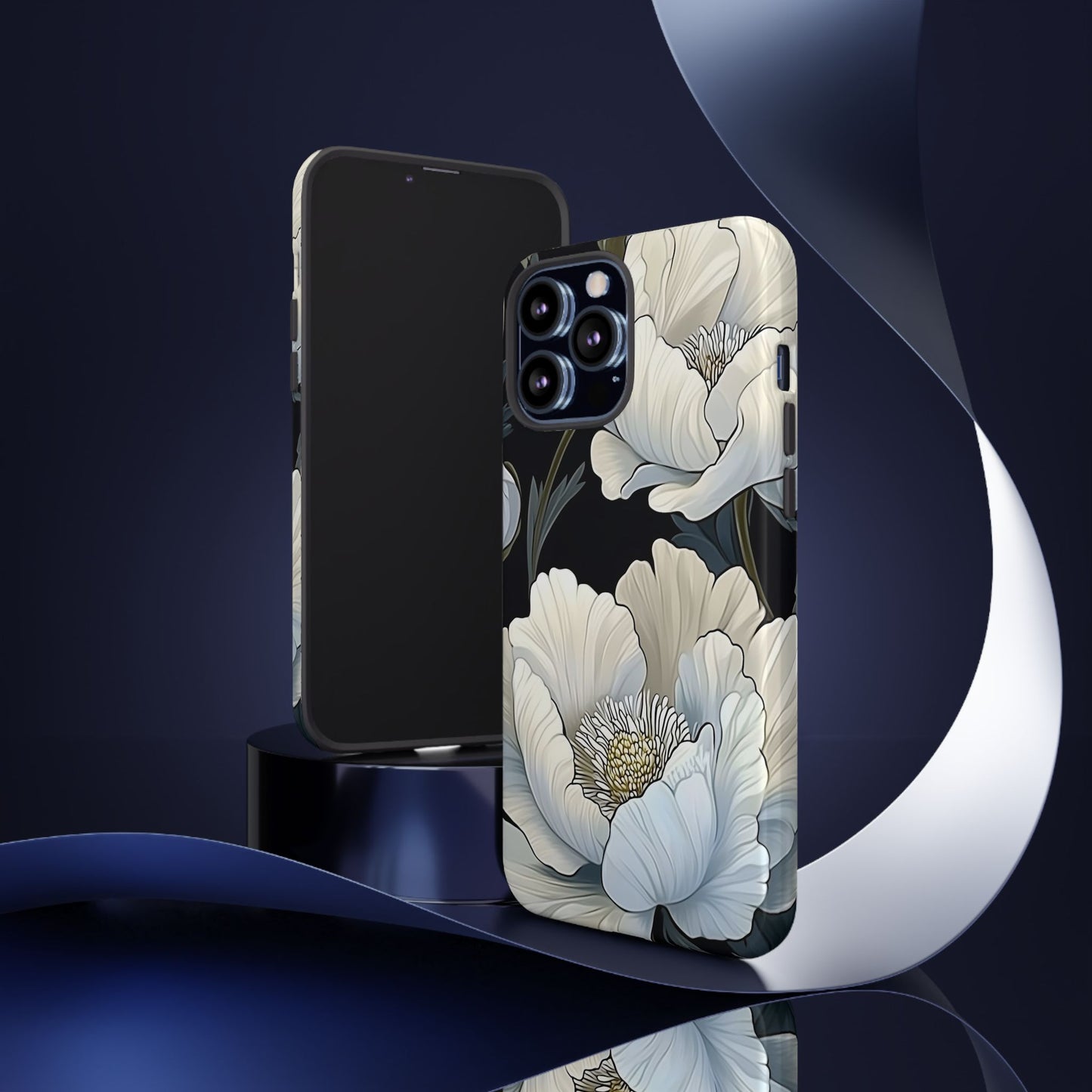 Floral Phone Case, Tough Cases for Women, Stylish Phone Cover, Floral Design Phone Protector, Nature Inspired Tech Accessories