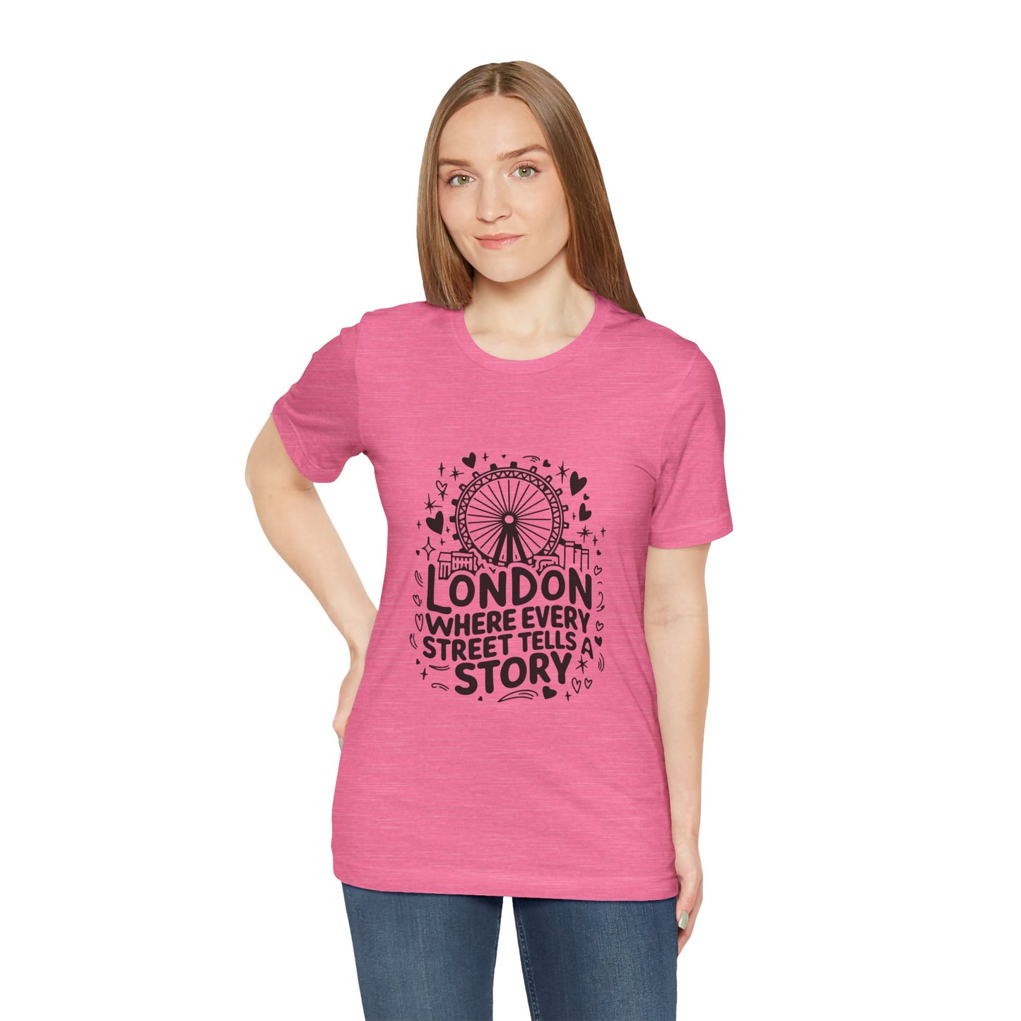 Unisex Jersey Short Sleeve Tee - London's Story Telling Street