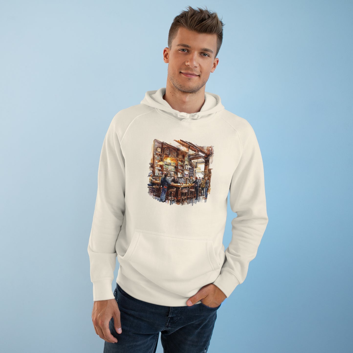 Unisex Hoodie - Timeless British Pub Atmosphere