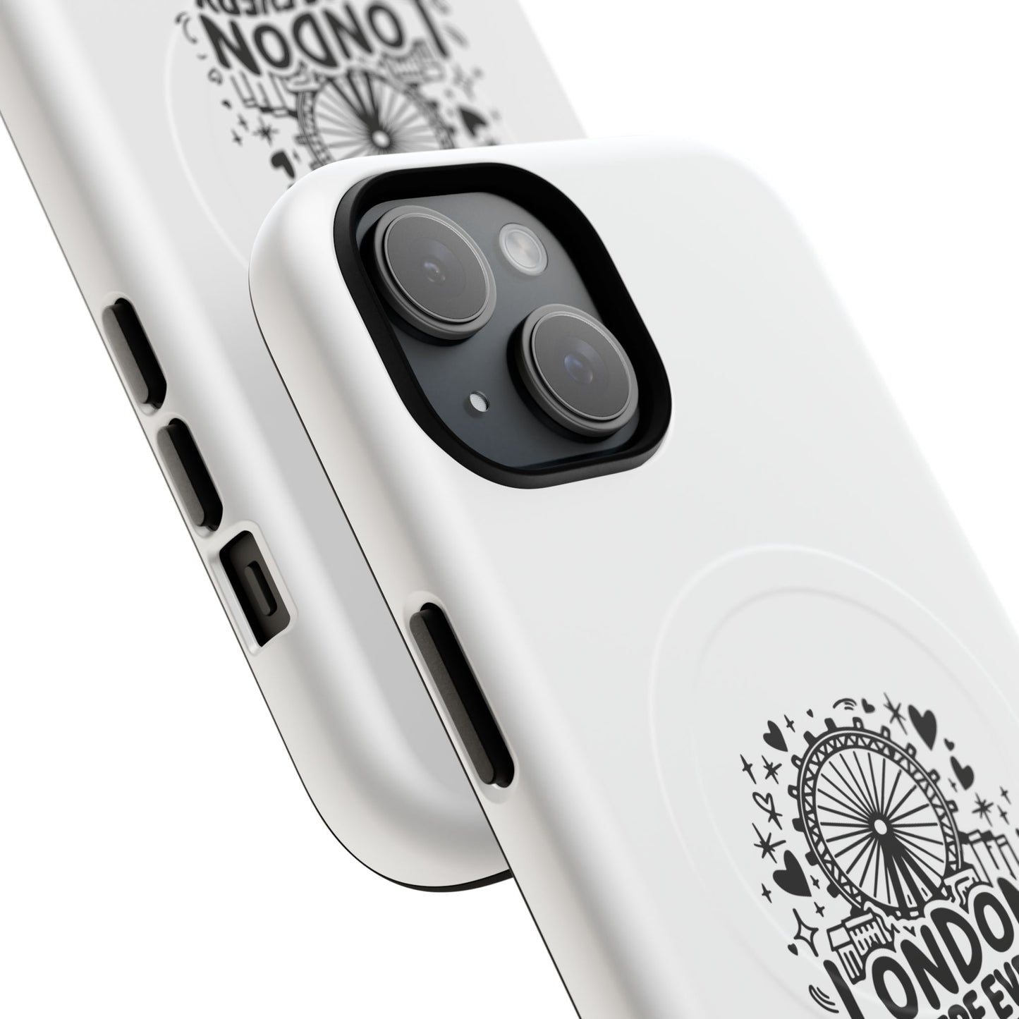London Story Magnetic Phone Case, Tough Phone Cover, Gift for Travel Lovers, Unique London Souvenir, Storytelling Phone Accessory