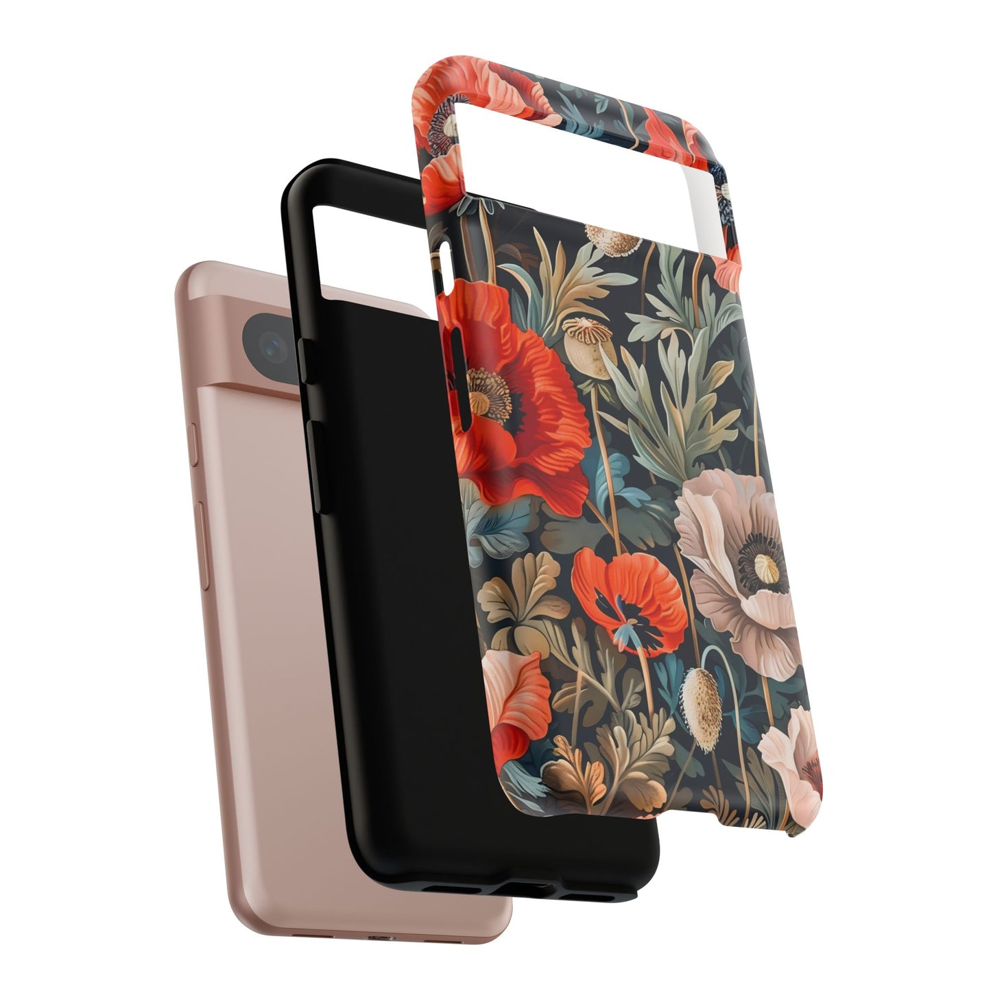 Floral Phone Case - Tough Cases, Flower Design, Chic Tech Accessories, Stylish Gifts, Unique Phone Protectors