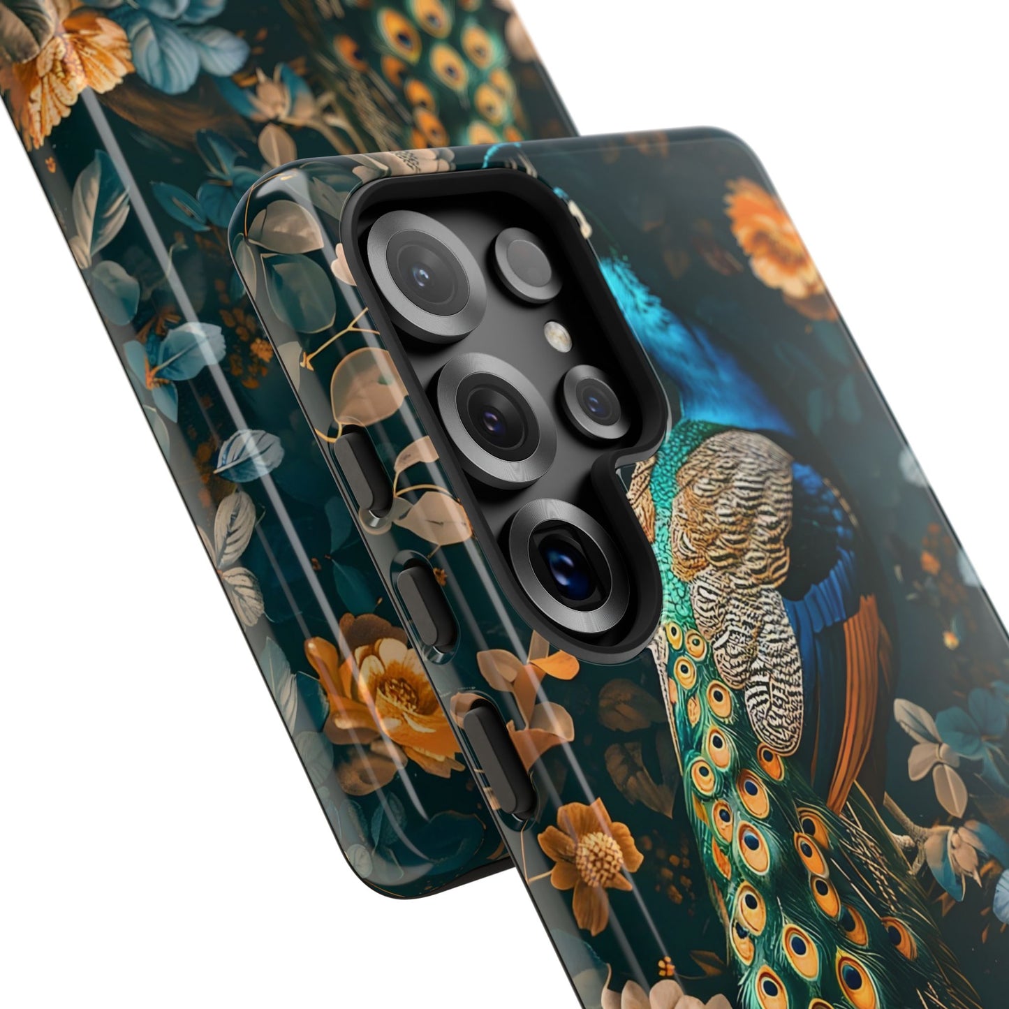 Peacock Phone Case - Elegant Floral Design, Tough Case for Protection, Unique Gift for Nature Lovers, Stylish Accessory, Eco-Friendly