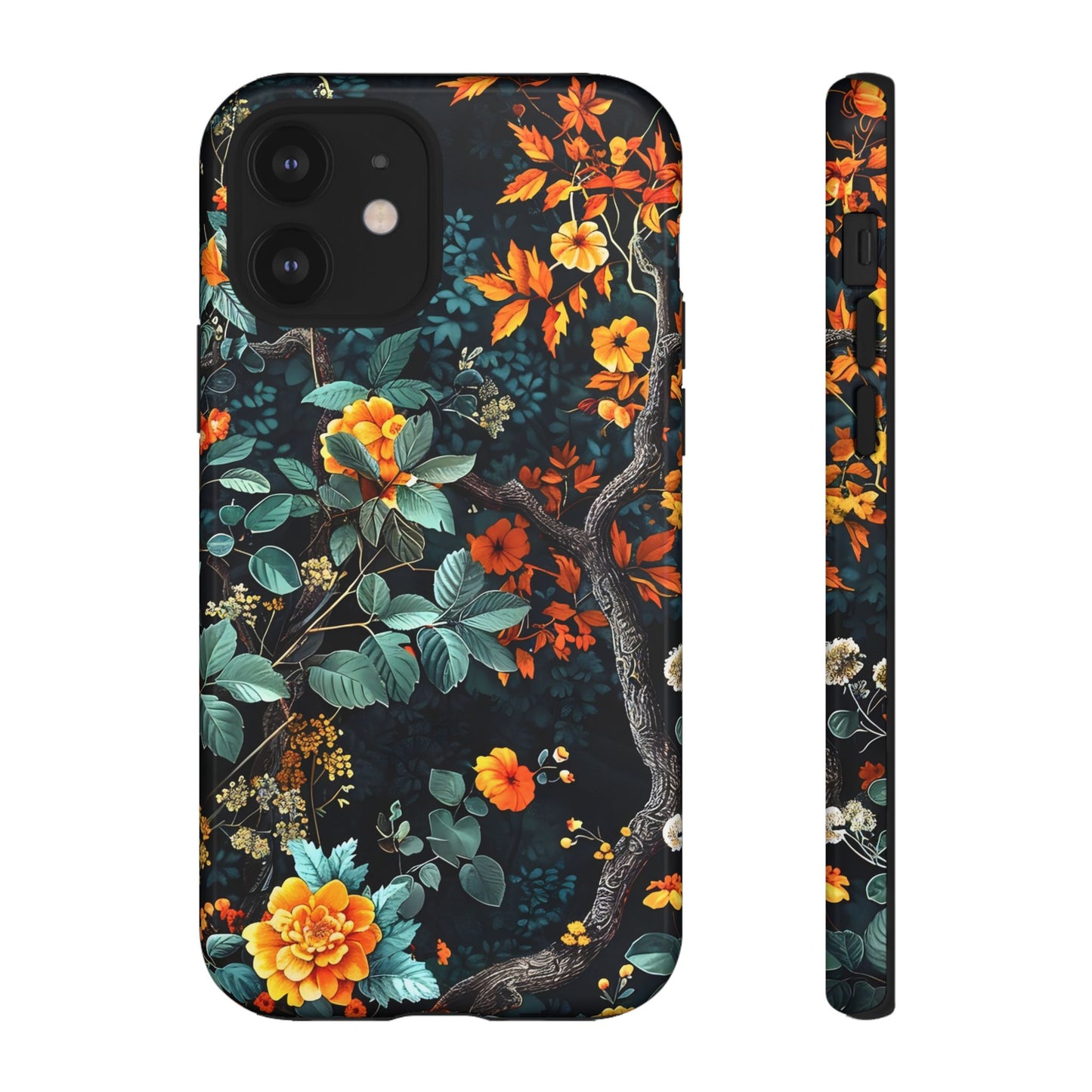 Floral Phone Case | Tough Cases, Protective Cover, Gift for Her, Autumn Vibes, Floral Phone Accessory, Unique Design