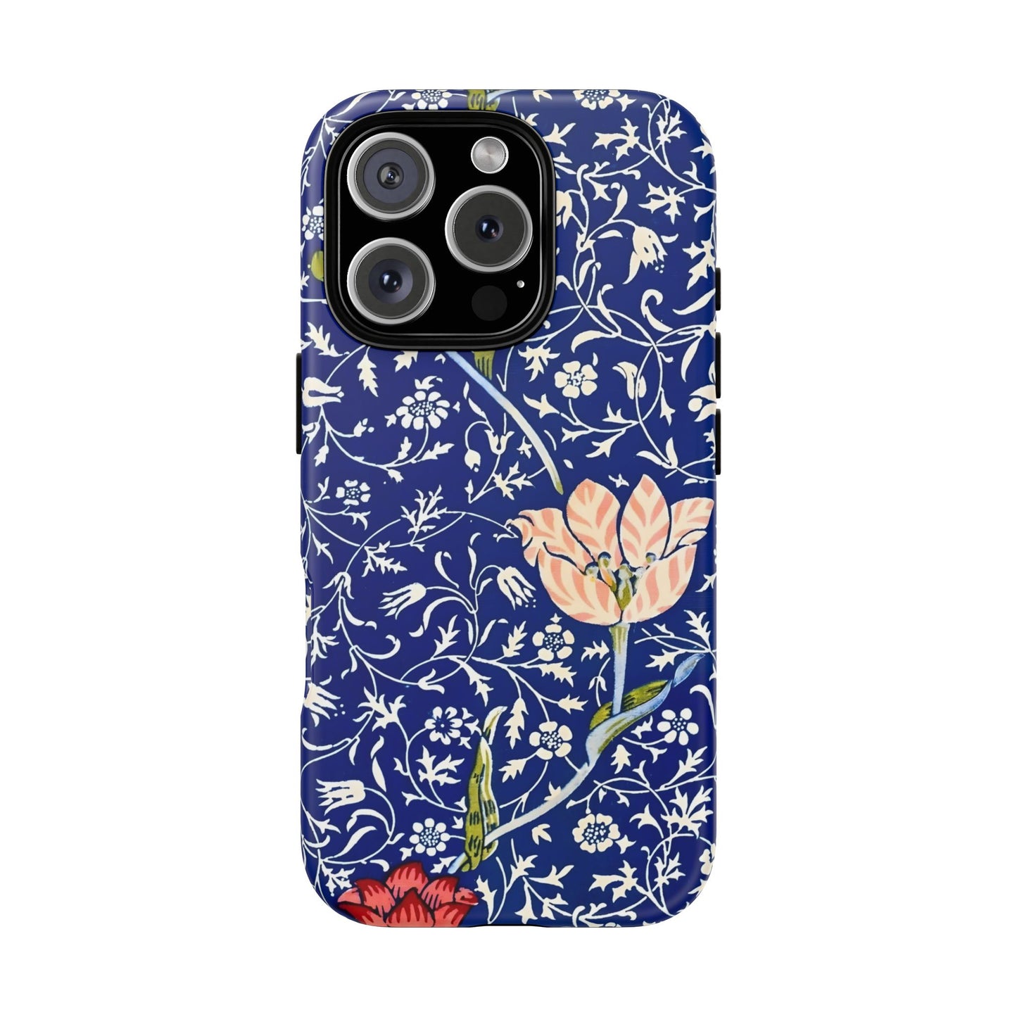Floral Phone Case, Unique Tough Phone Cover, Gift for Her, Spring Decor, Durable Protective Case, Elegant Floral Design