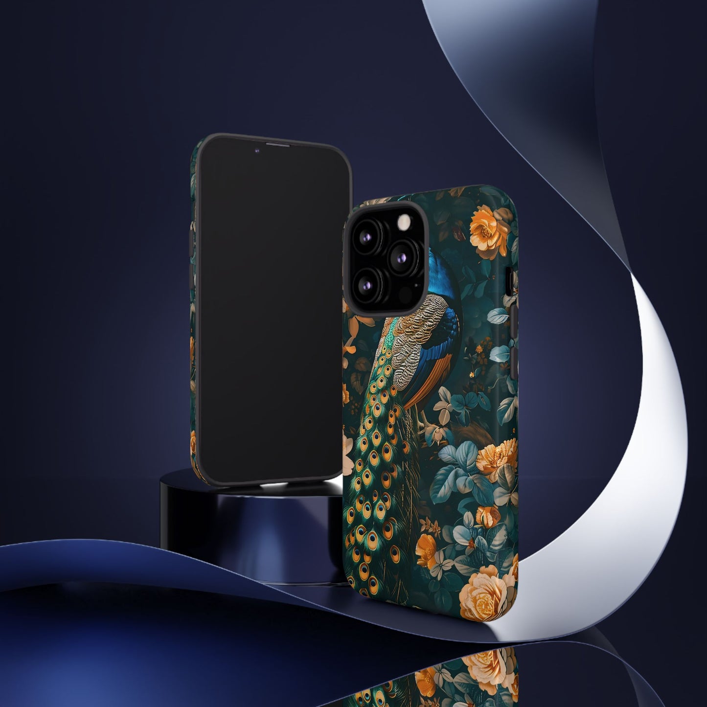 Peacock Phone Case - Elegant Floral Design, Tough Case for Protection, Unique Gift for Nature Lovers, Stylish Accessory, Eco-Friendly