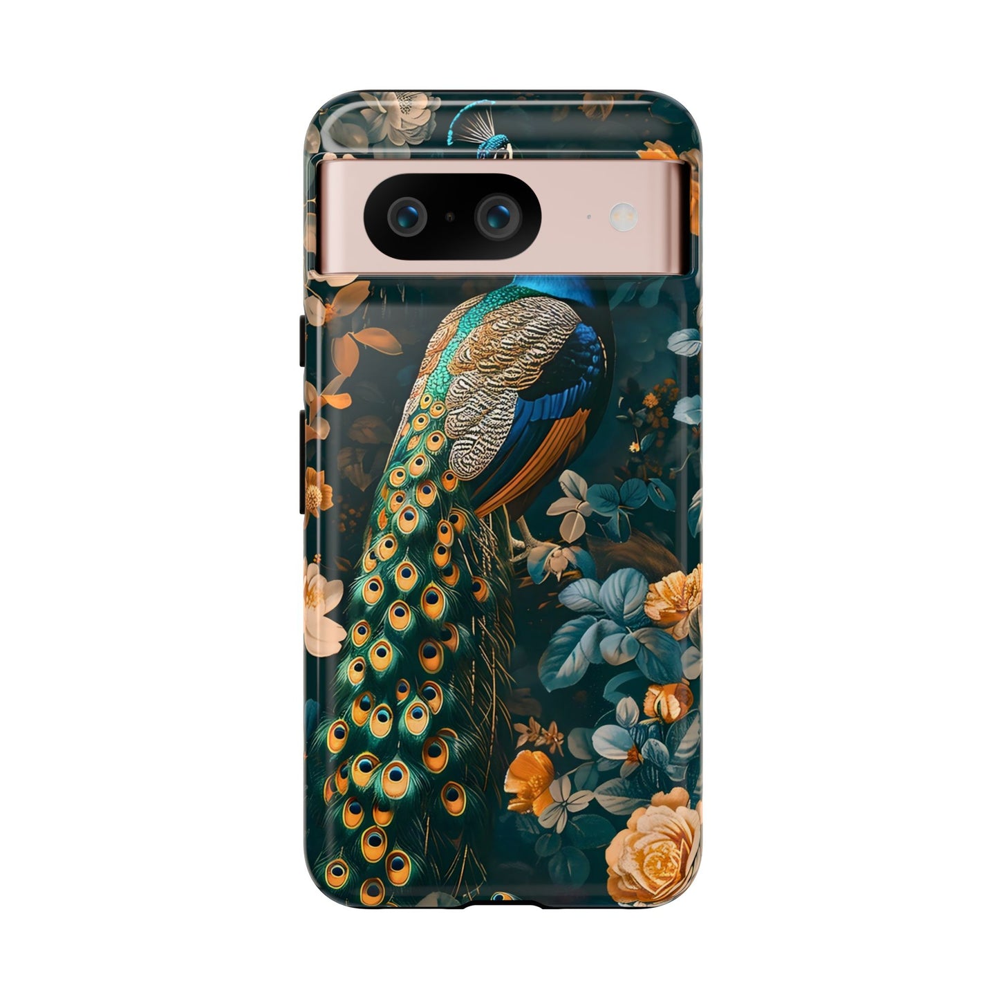 Peacock Phone Case - Elegant Floral Design, Tough Case for Protection, Unique Gift for Nature Lovers, Stylish Accessory, Eco-Friendly