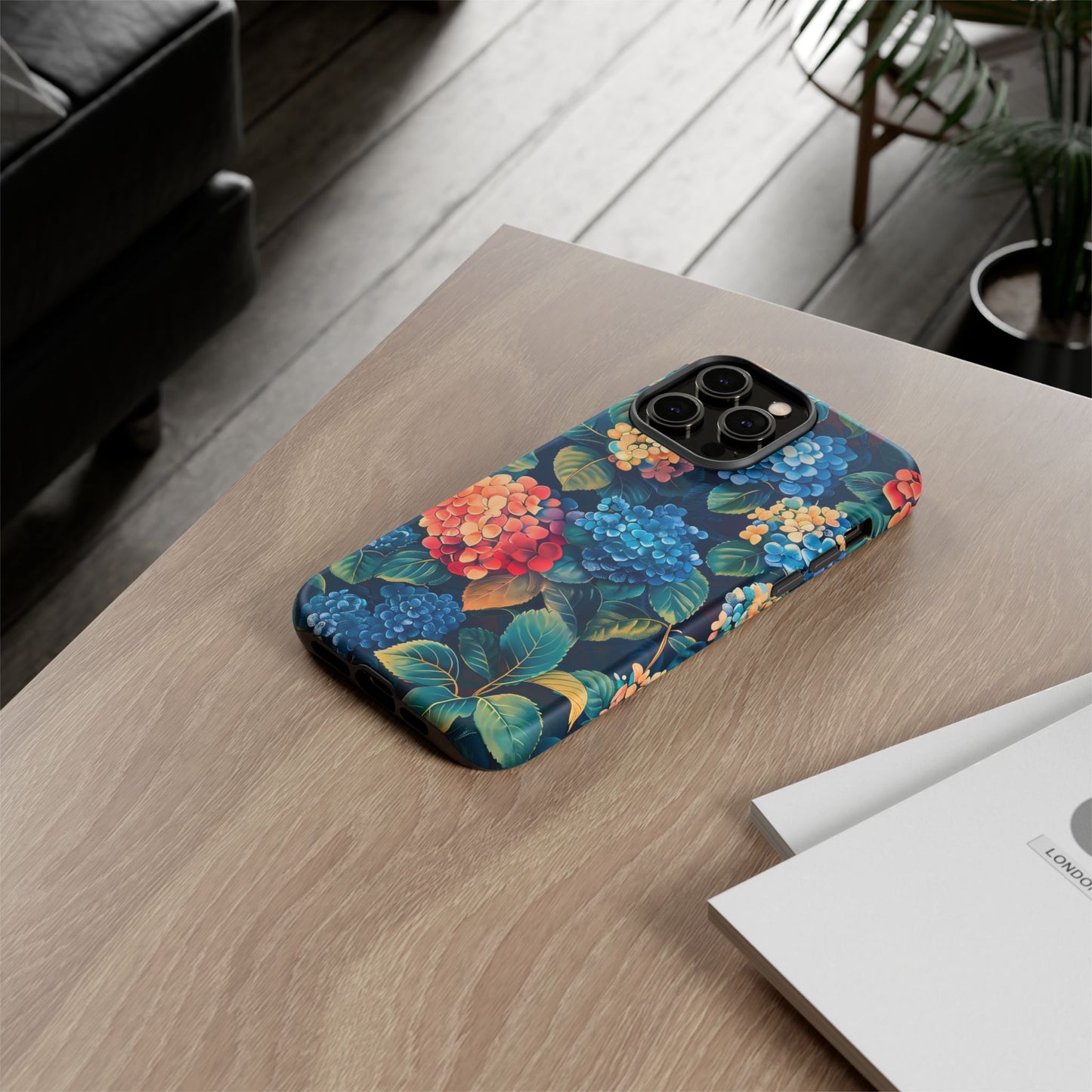 Floral Tough Phone Case, Durable Smartphone Cover, Flower Design, Gift for Her, Stylish Protection