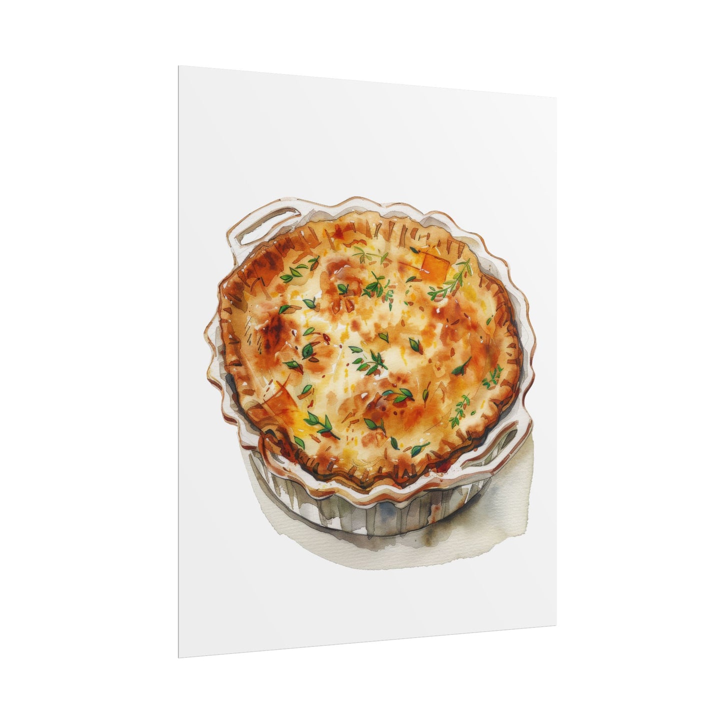 Delicious Quiche Rolled Posters for Kitchen Decor, Culinary Art, Foodie Wall Art, Gift for Chefs, Cooking Enthusiasts, Home Decor