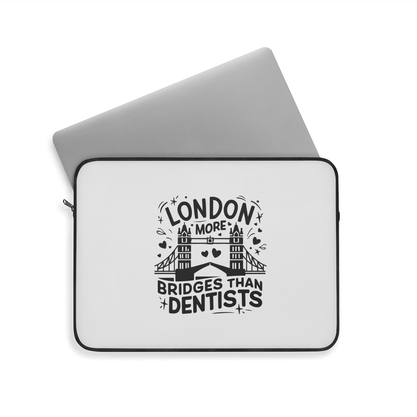 London-Inspired Laptop Sleeve, Unique Tech Accessory, Gift for Travelers, Laptop Case, Fun Office Decor