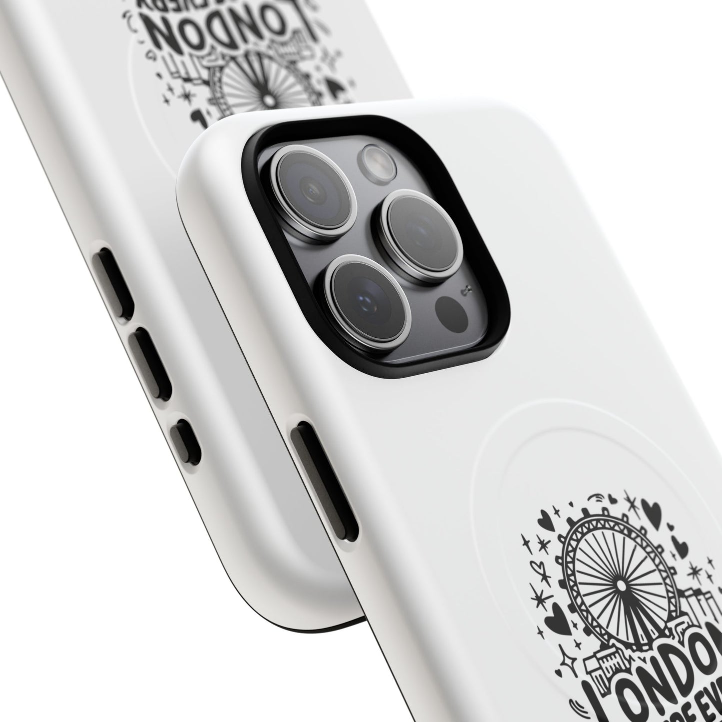 London Story Magnetic Phone Case, Tough Phone Cover, Gift for Travel Lovers, Unique London Souvenir, Storytelling Phone Accessory