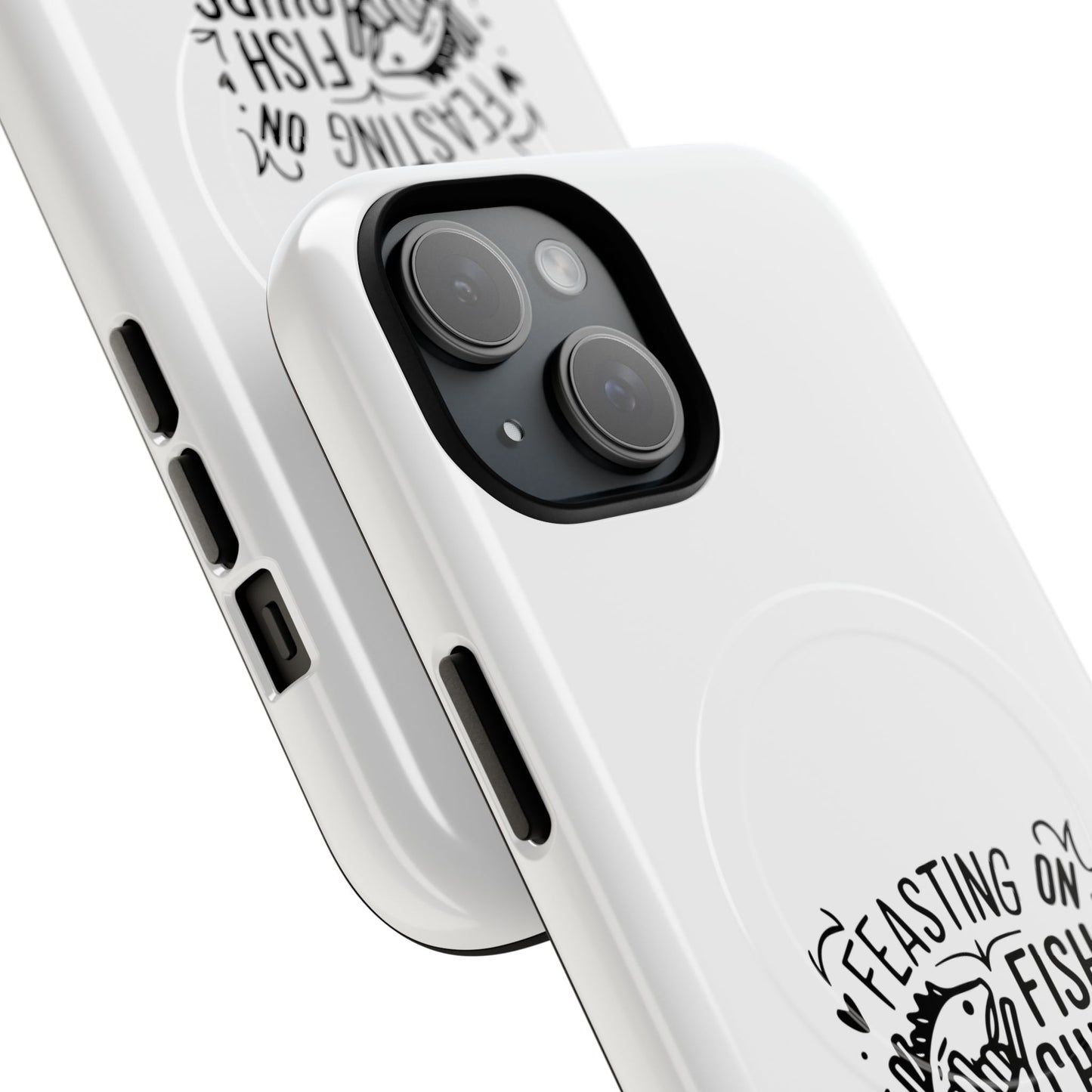 Fish and Chips Magnetic Phone Case, Travel Gift, London Souvenir, Cute Phone Cover, Unique Cell Phone Accessories, Fun British Design