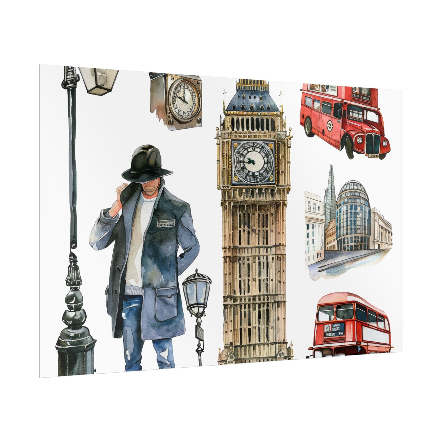 London themed Rolled Posters