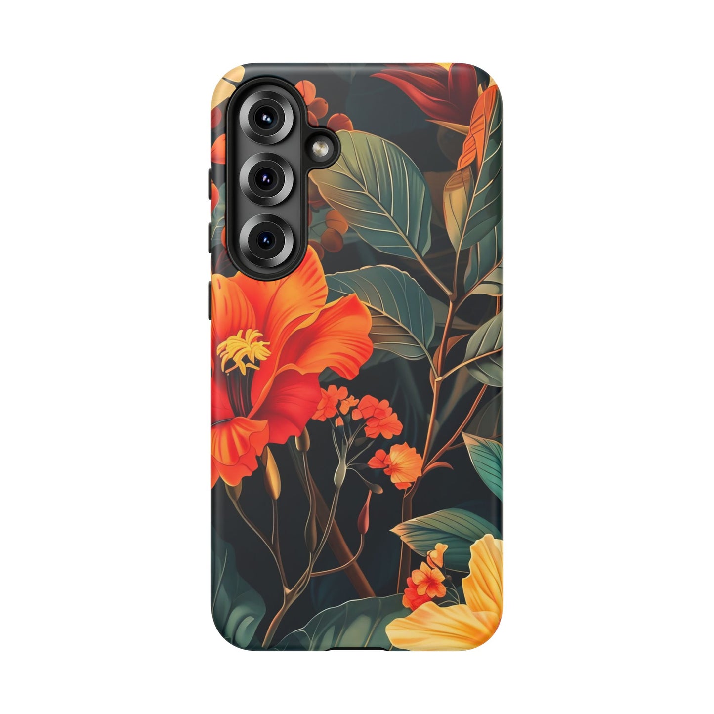 Colorful Floral Phone Case, Tough Cases, Vibrant Smartphone Cover, Gift for Nature Lovers, Summer Vibes, Unique Phone Accessory