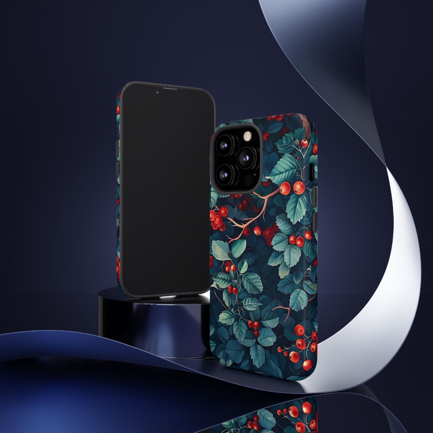 Berry Blossom Phone Case - Nature Lover's Gift, Floral Design, Cute Accessory for Spring, Unique Tech Cover, Perfect for Holidays