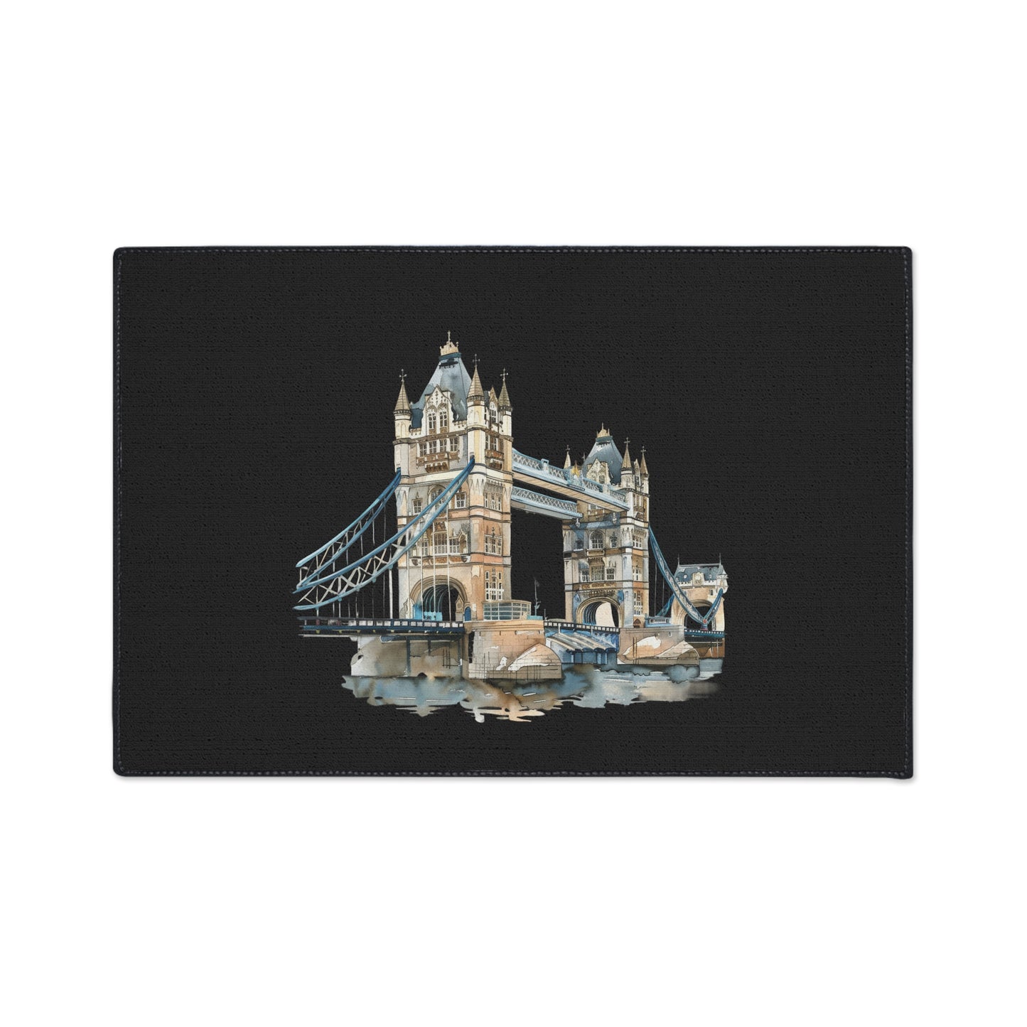 Stylish Heavy Duty Floor Mat - London Bridge Design, Home Decor, Kitchen Mat, Entryway Rug, Unique Gift for Housewarming