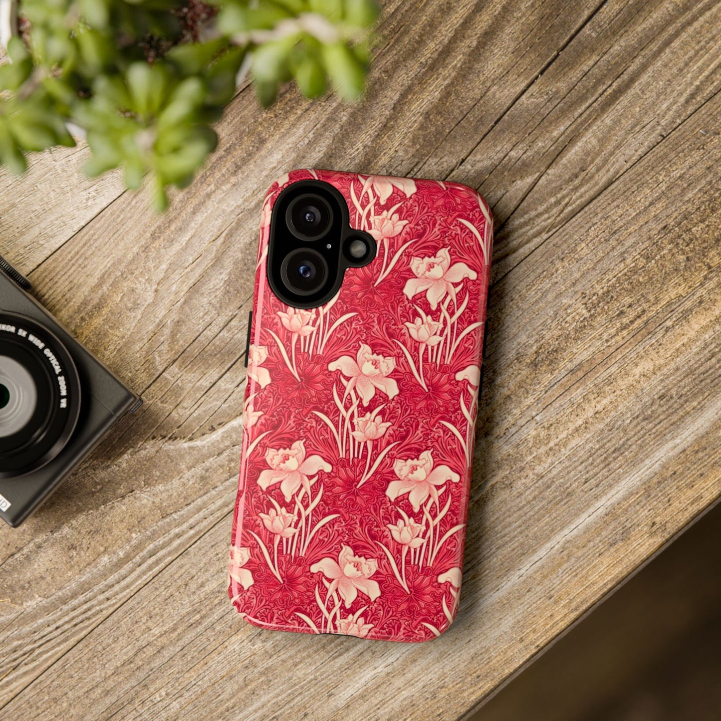 Floral Tough Phone Case - Durable, Stylish Accessory, Perfect Gift for Her, Floral Pattern, Customizable, Ideal for Daily Use