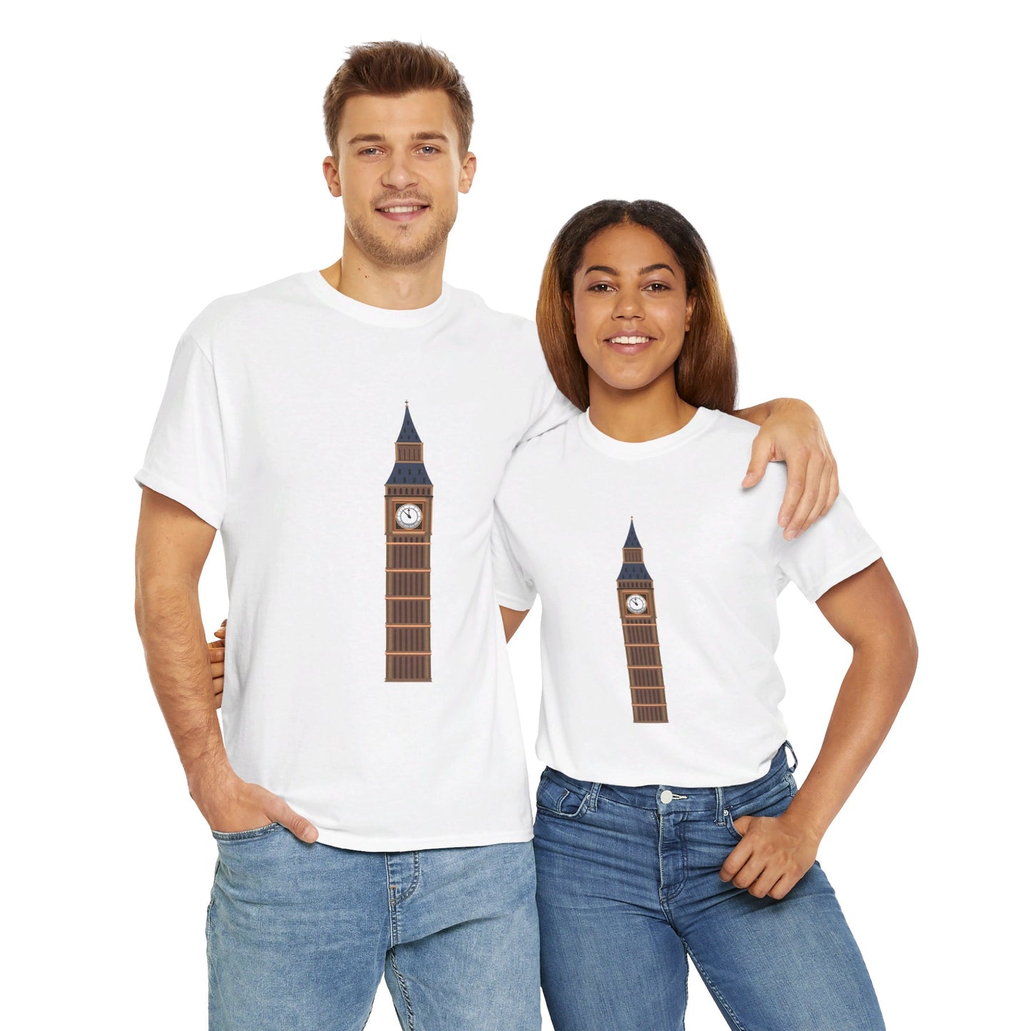 Big Ben - Iconic British Tower and Landmark Classic Unisex Heavy Cotton T-shirt