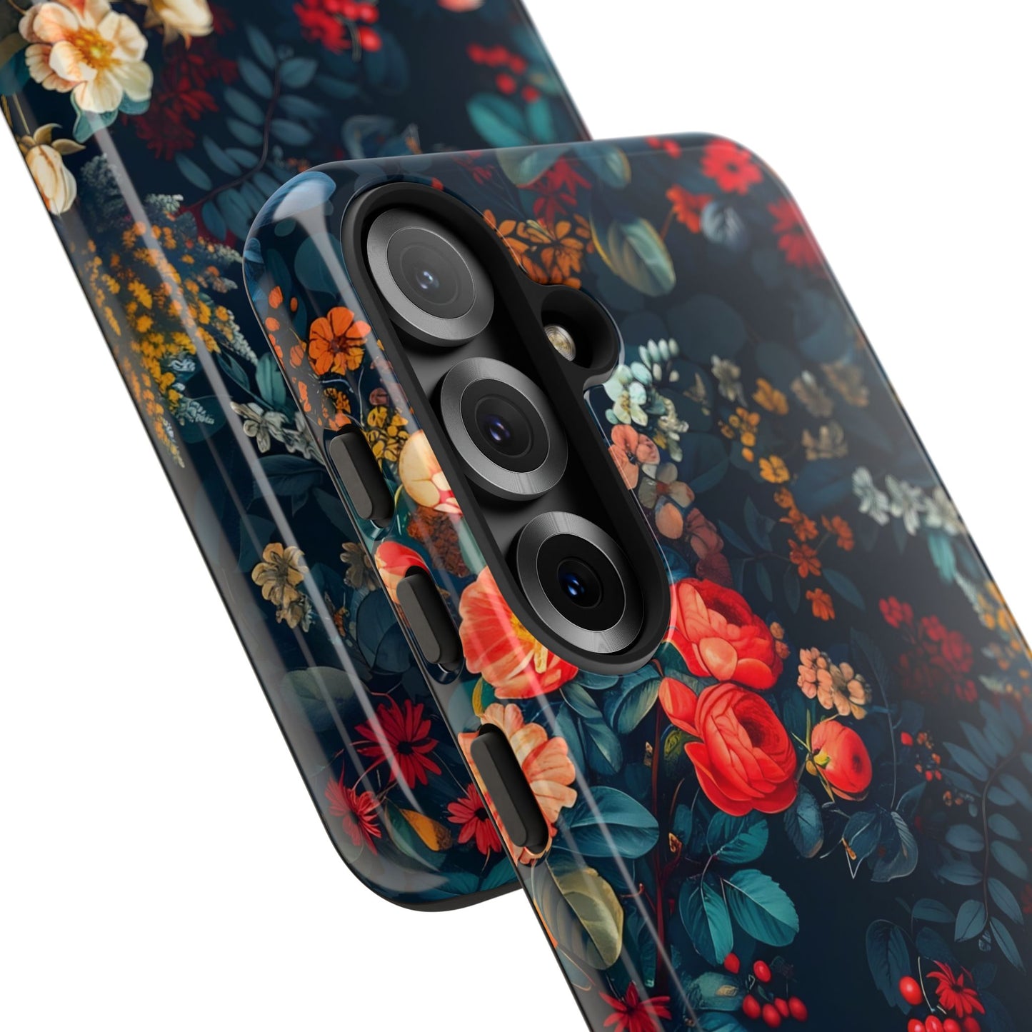 Floral Phone Case - Tough Cases, iPhone Protection, Elegant Floral Design, Gift for Her, Stylish Tech Accessory