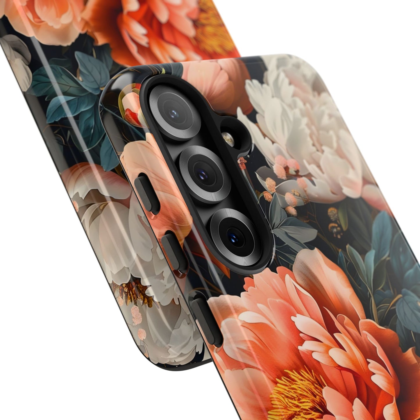 Floral Phone Case - Tough Cases, Durable Cover, Flower Design, Unique Gift, Phone Accessories