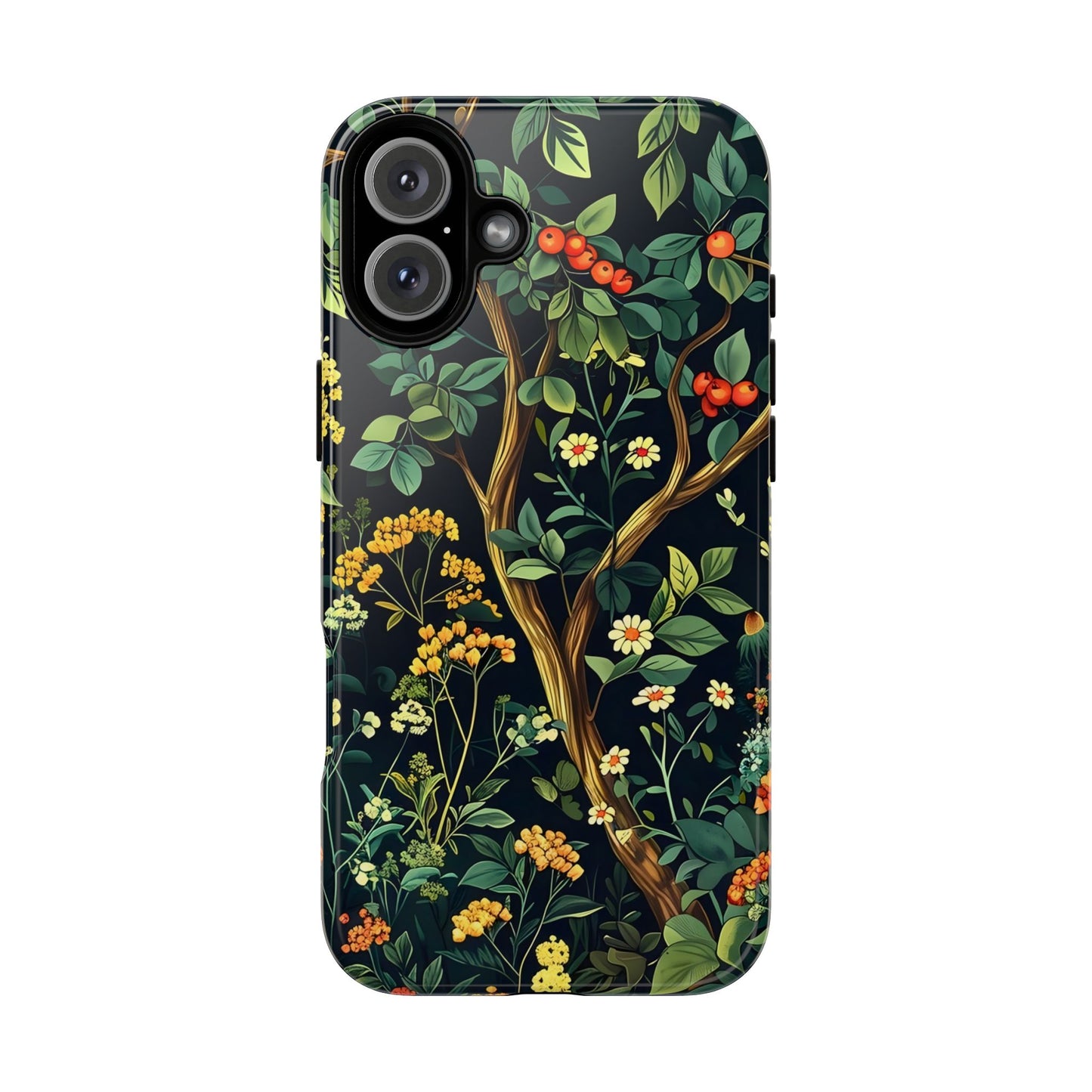 Floral iPhone Case, Nature Inspired Tough Case, Botanical Phone Cover, Eco-Friendly Gift, Unique Floral Design