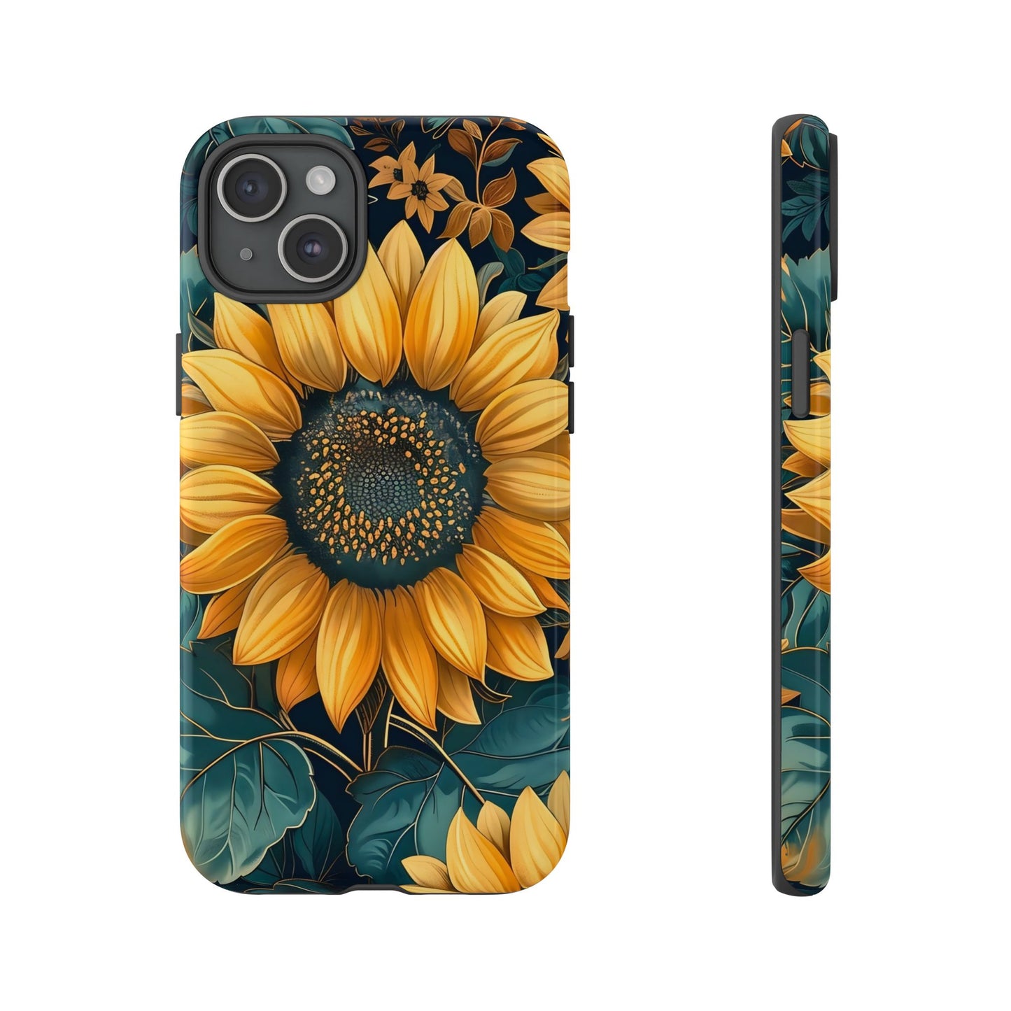 Sunflower Phone Case - Bright Floral Design, Stylish Tough Cover for Sunflower Lovers, Gift for Plant Enthusiasts, Mom Gift, Nature Lovers