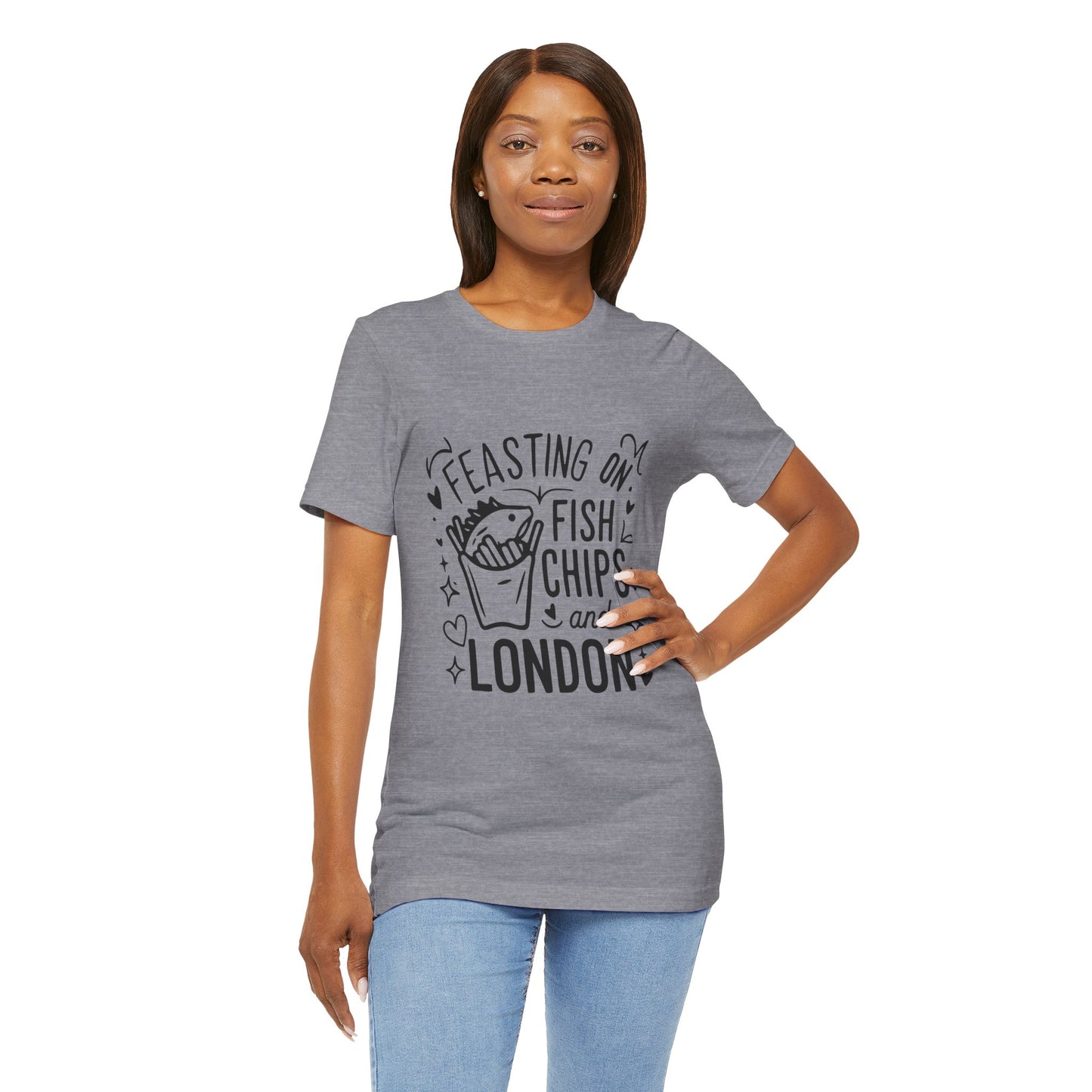 Unisex Jersey Short Sleeve Tee - Fsih Chips and London