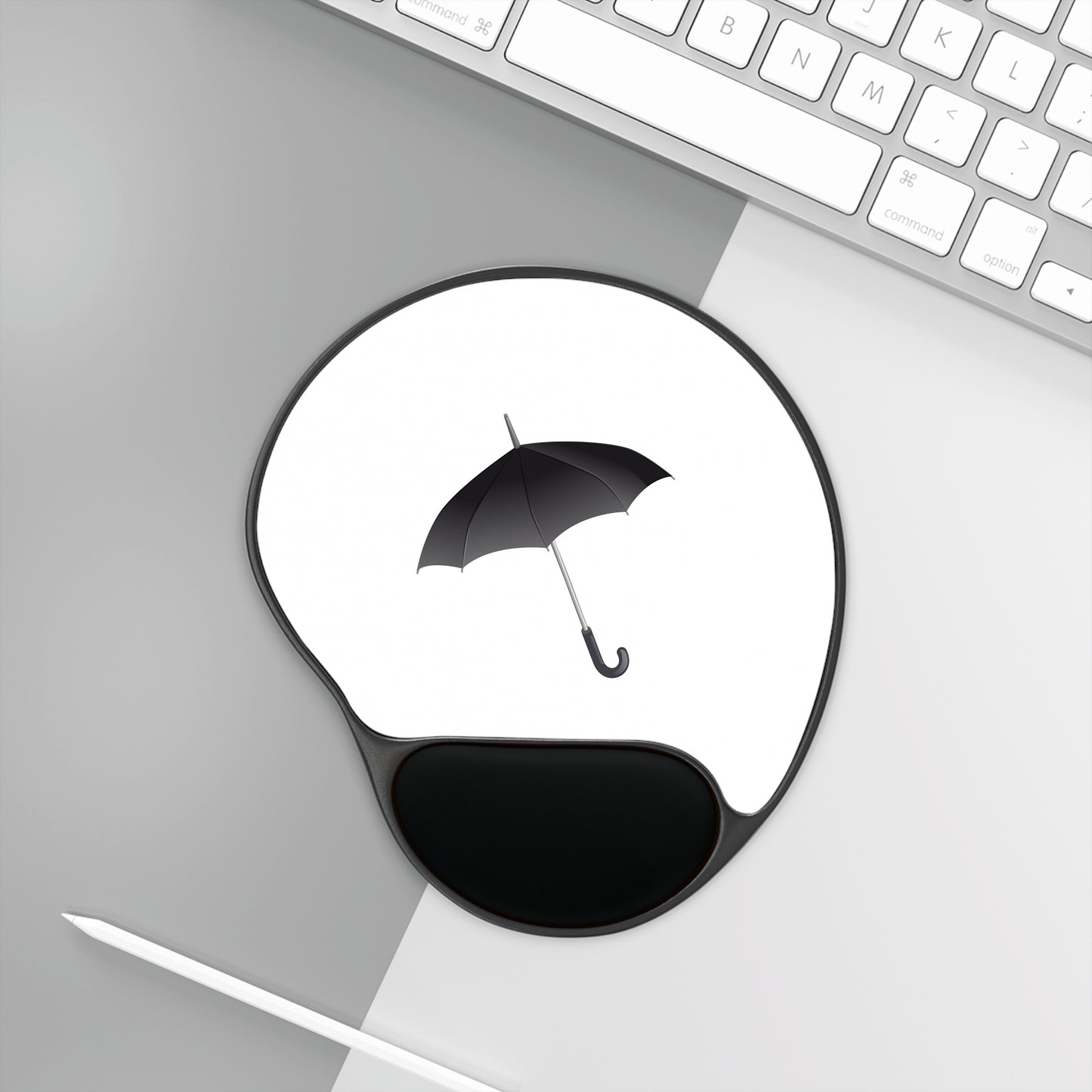 Stylish Umbrella Mouse Pad with Wrist Rest, Desk Decor, Ergonomic Mouse Pad, Gift for Students, Office Supplies
