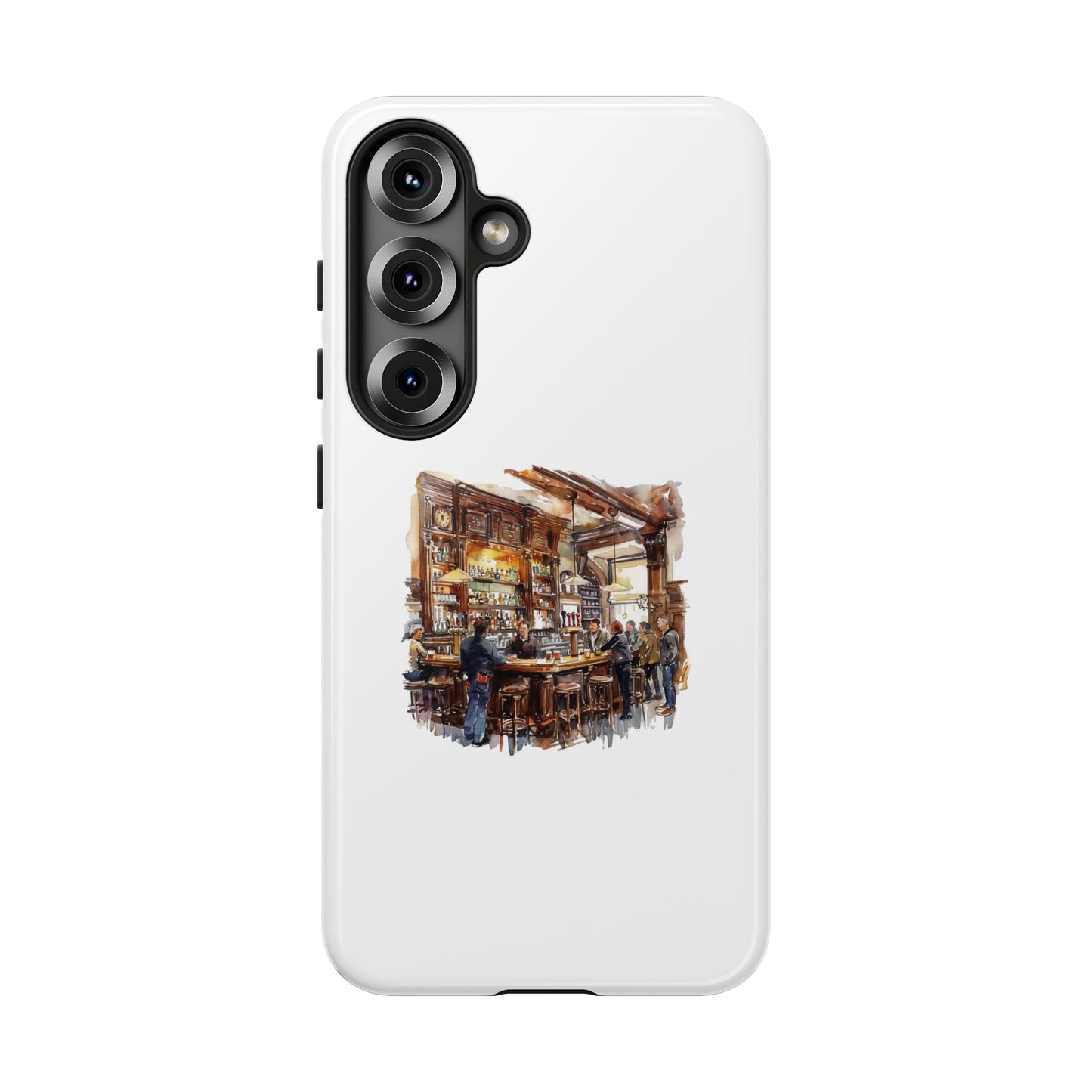 Artistic Phone Case - Cozy Pub Design