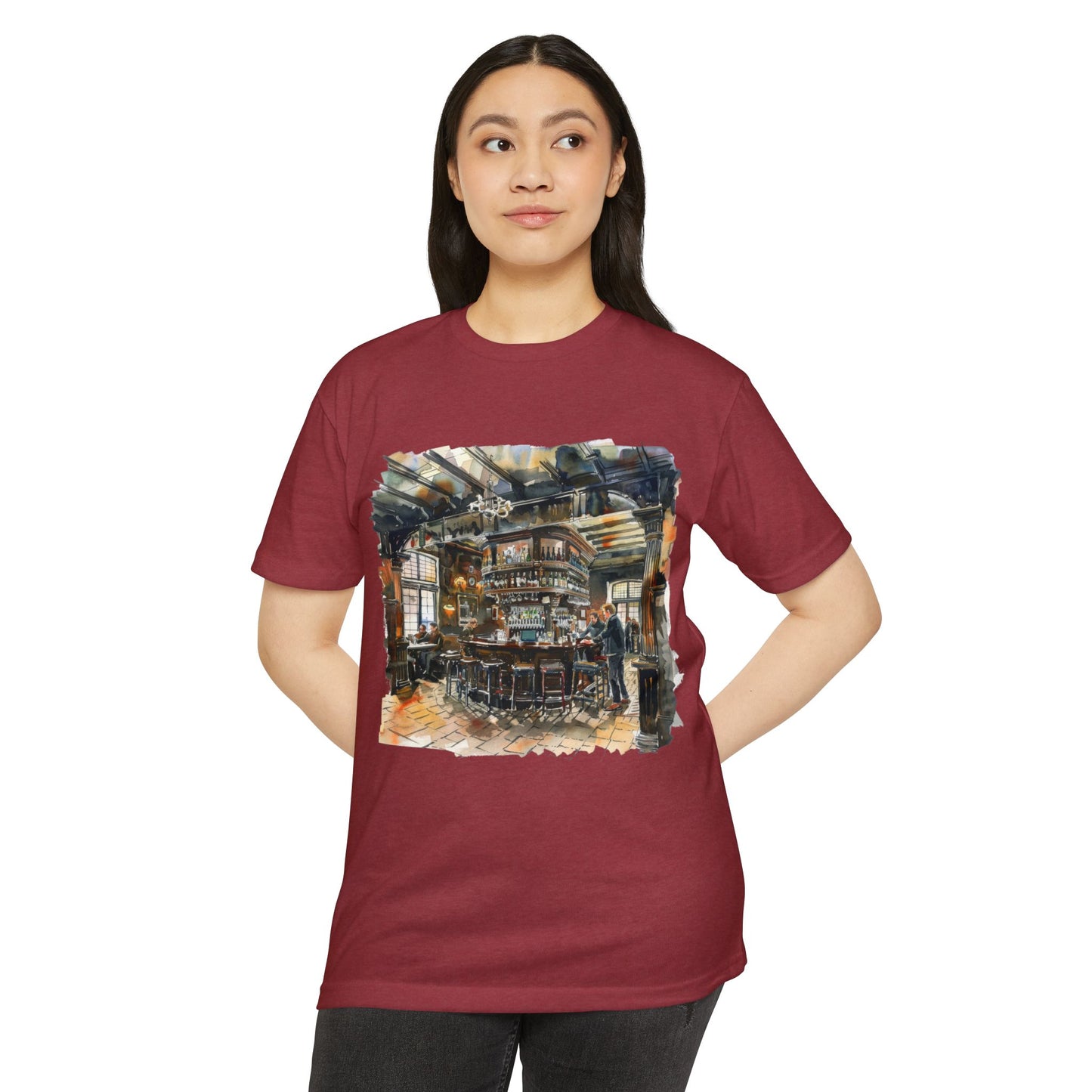 Unisex CVC Jersey T-shirt - The Local Spot - Authentic British Pub Vibes