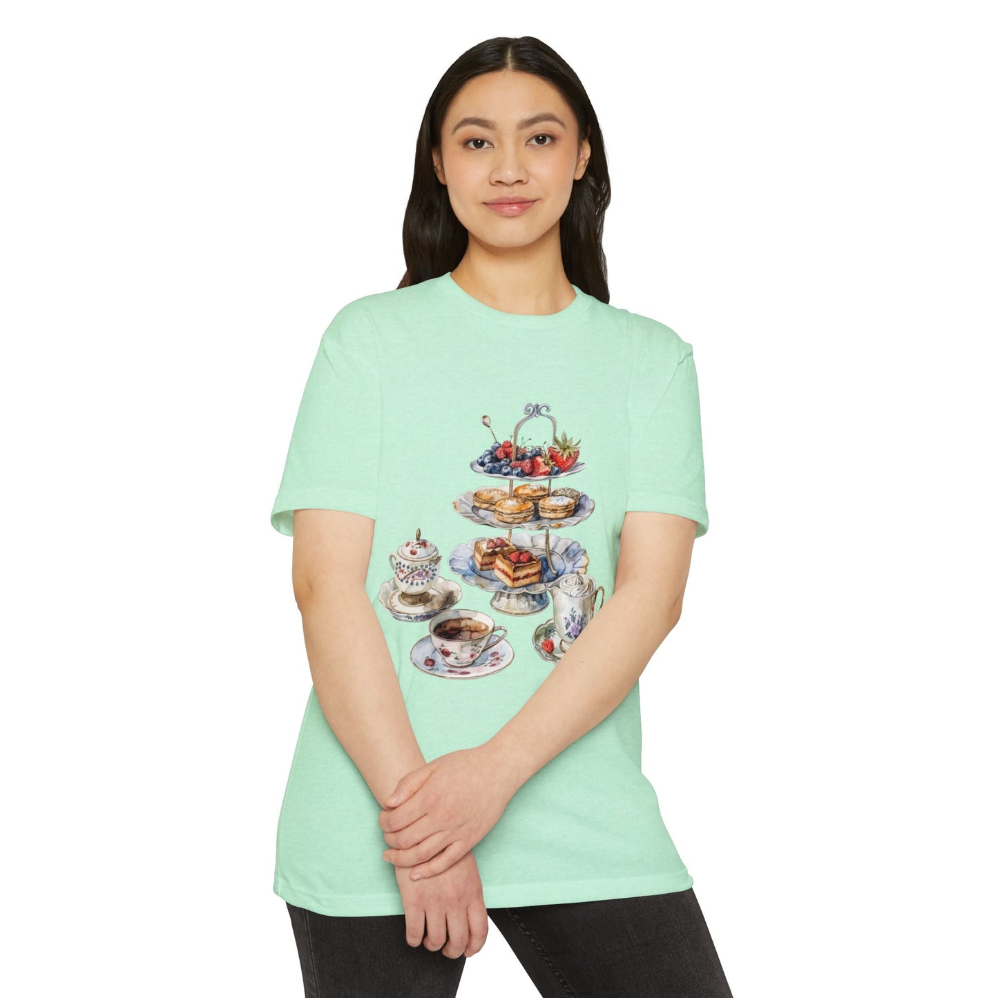 Unisex CVC Jersey T-shirt - A Journey Through British Cuisine